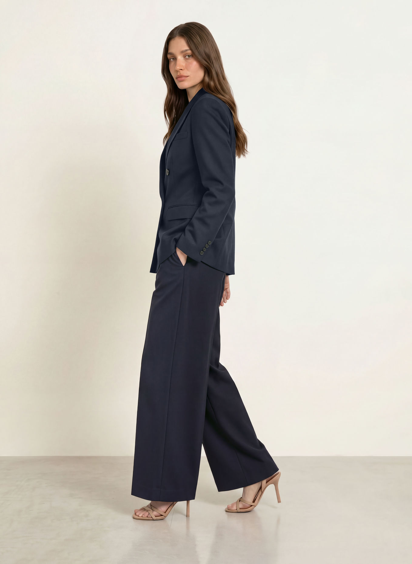 REISS Blazer SOLENE: DONKERBLAUW