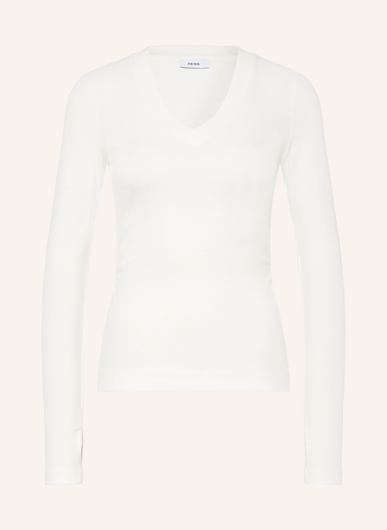 REISS SANDRINE Long-sleeve shirt: WHITE