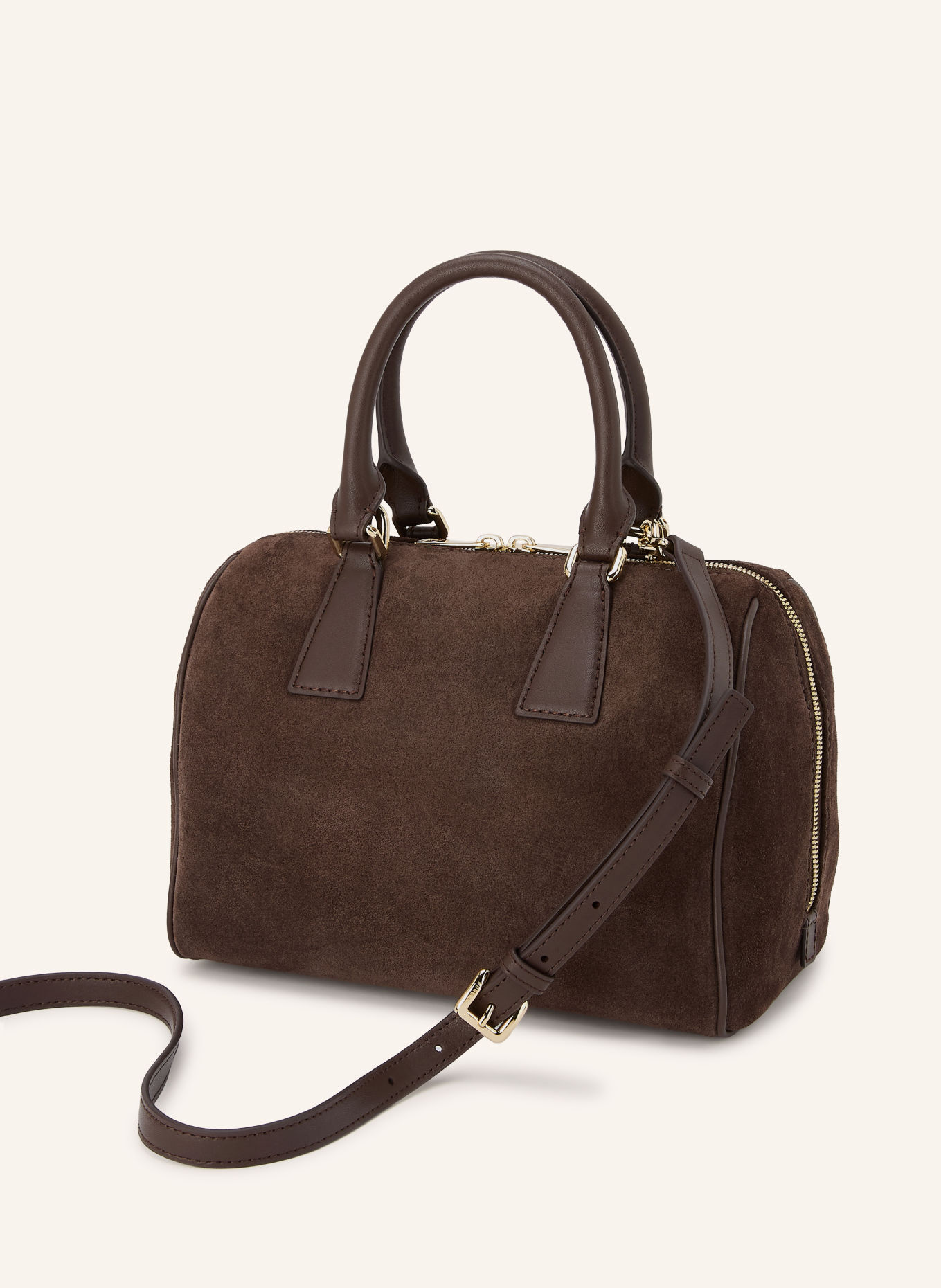 FURLA Håndtaske OLIVIA MEDIUM: MØRKEBRUN / GULD