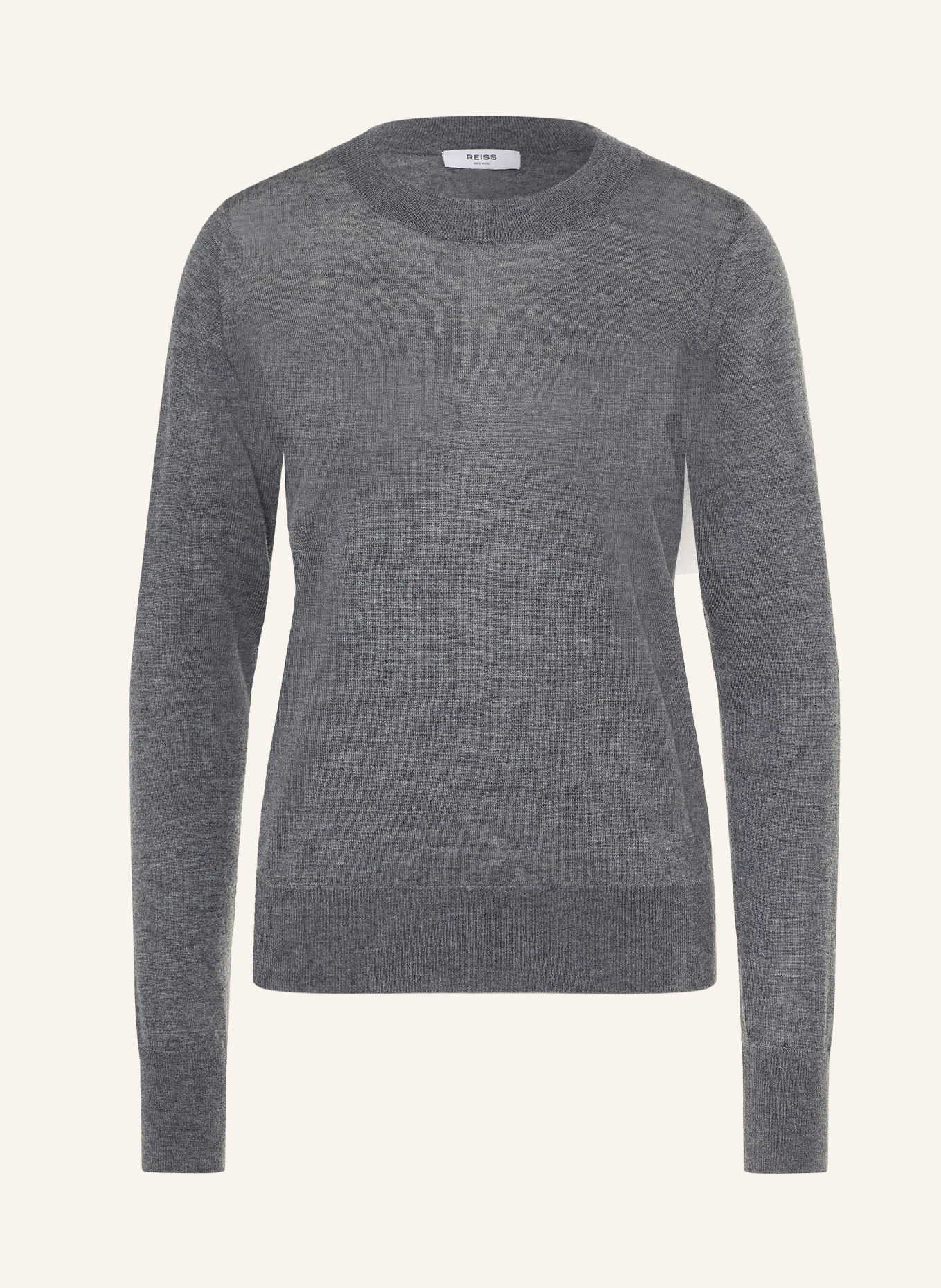 REISS Sweter SADIE z wełny merynosowej: SZARY