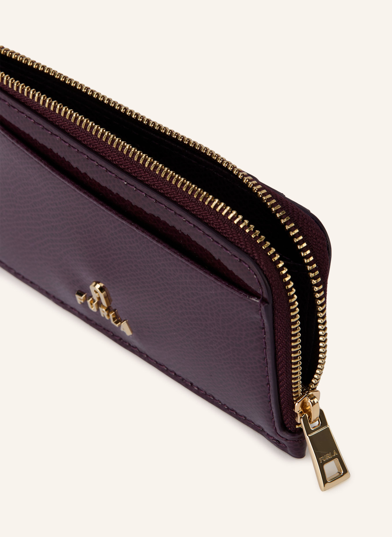 FURLA Etui na karty CAMELIA: FIOLETOWY / ZŁOTY