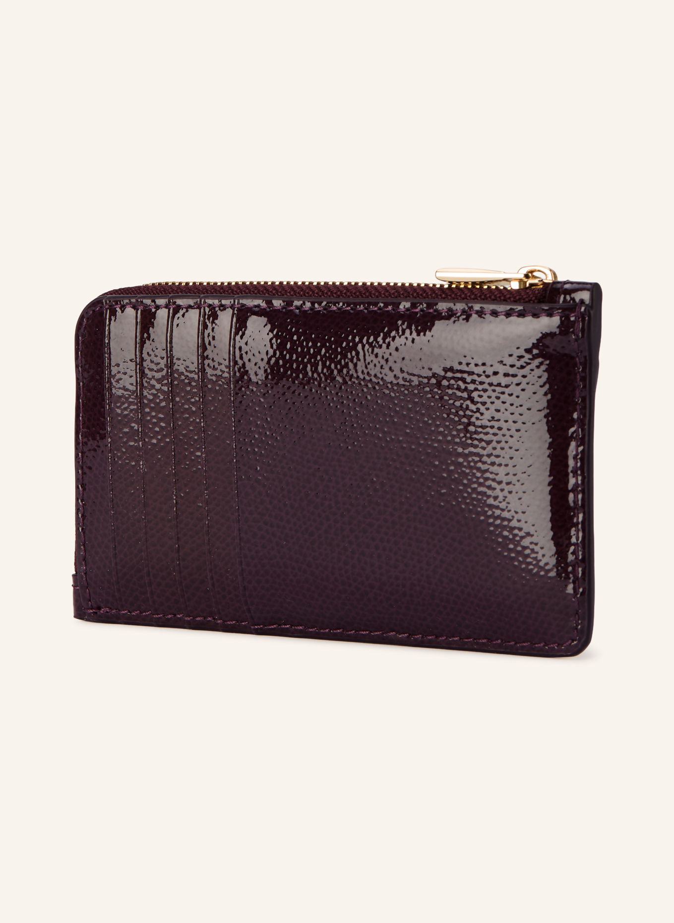 FURLA Etui na karty CAMELIA: FIOLETOWY / ZŁOTY