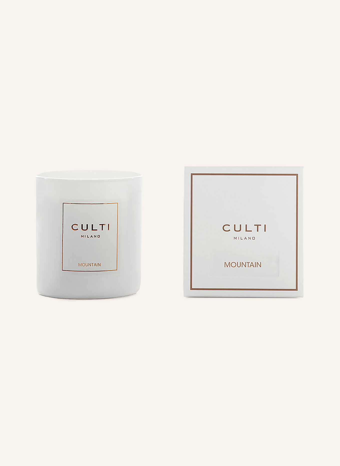 CULTI Duftkerze MOUNTAIN: WEISS