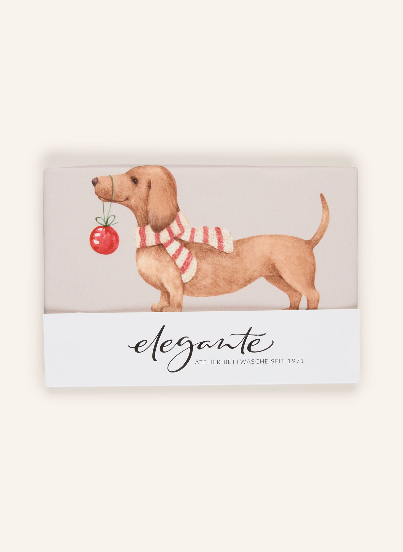 elegante Kissenbezug EDDIE: BEIGE / BRAUN / ROT