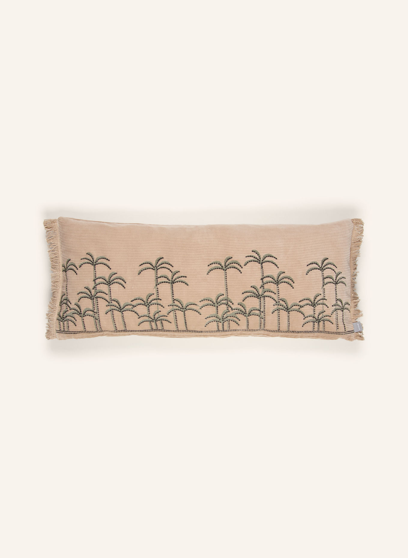 PAD Sierkussenhoes PALM: BEIGE / KAKI
