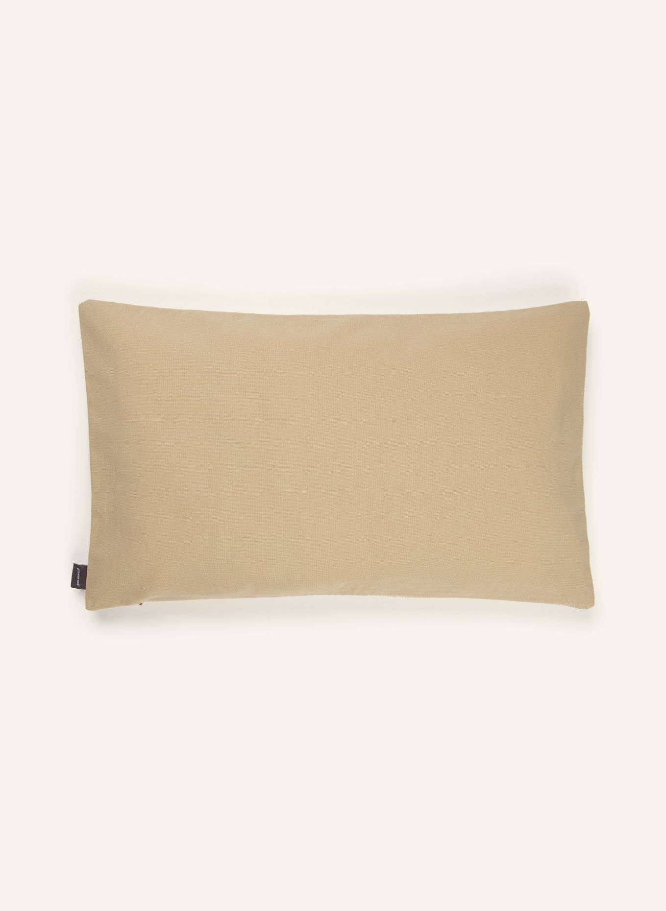 PAD Sierkussenhoes WIND met zijde: CRÈME / BEIGE / DONKERGRIJS