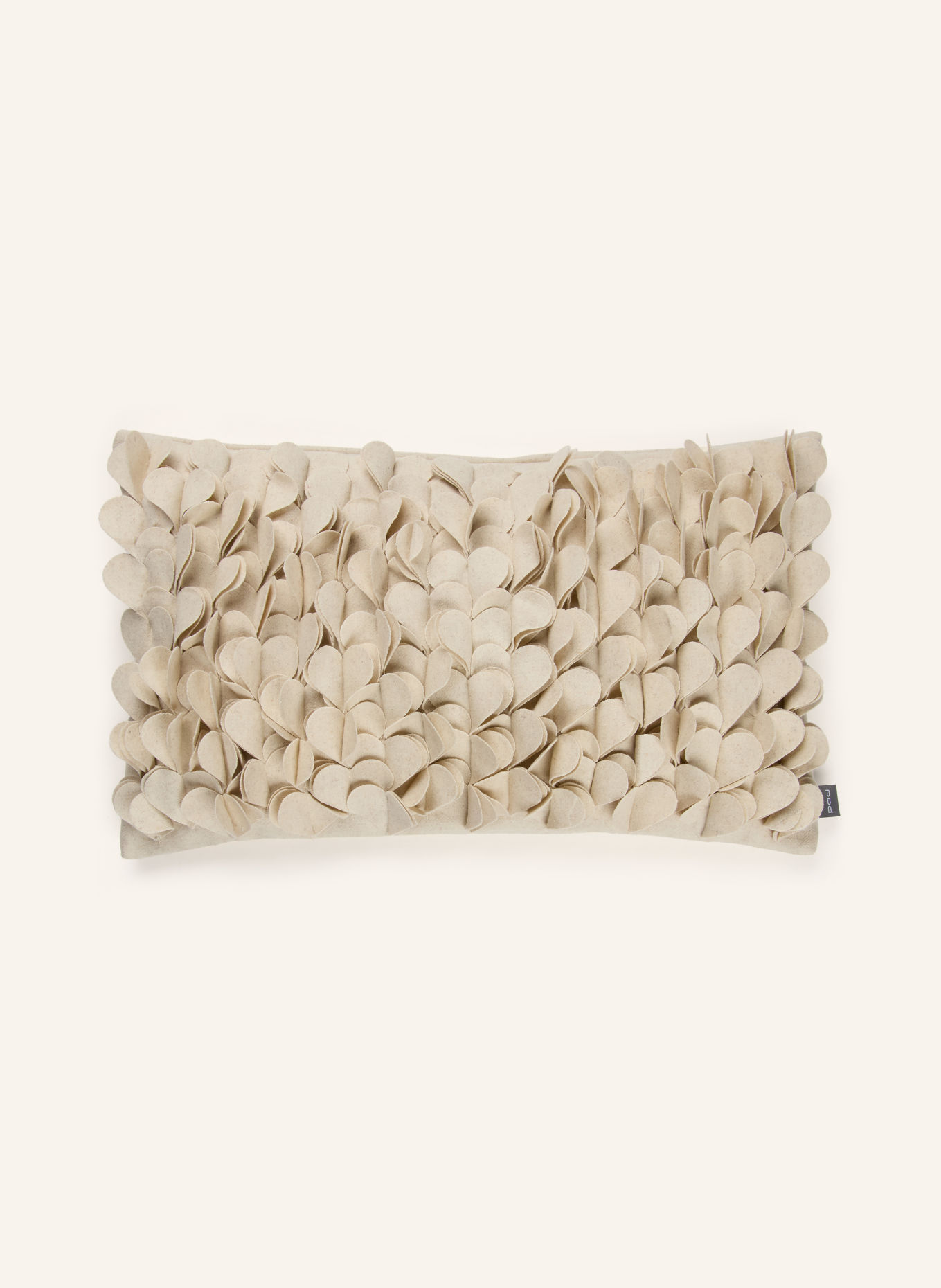PAD Sierkussenhoes HEARTSHAPE: BEIGE