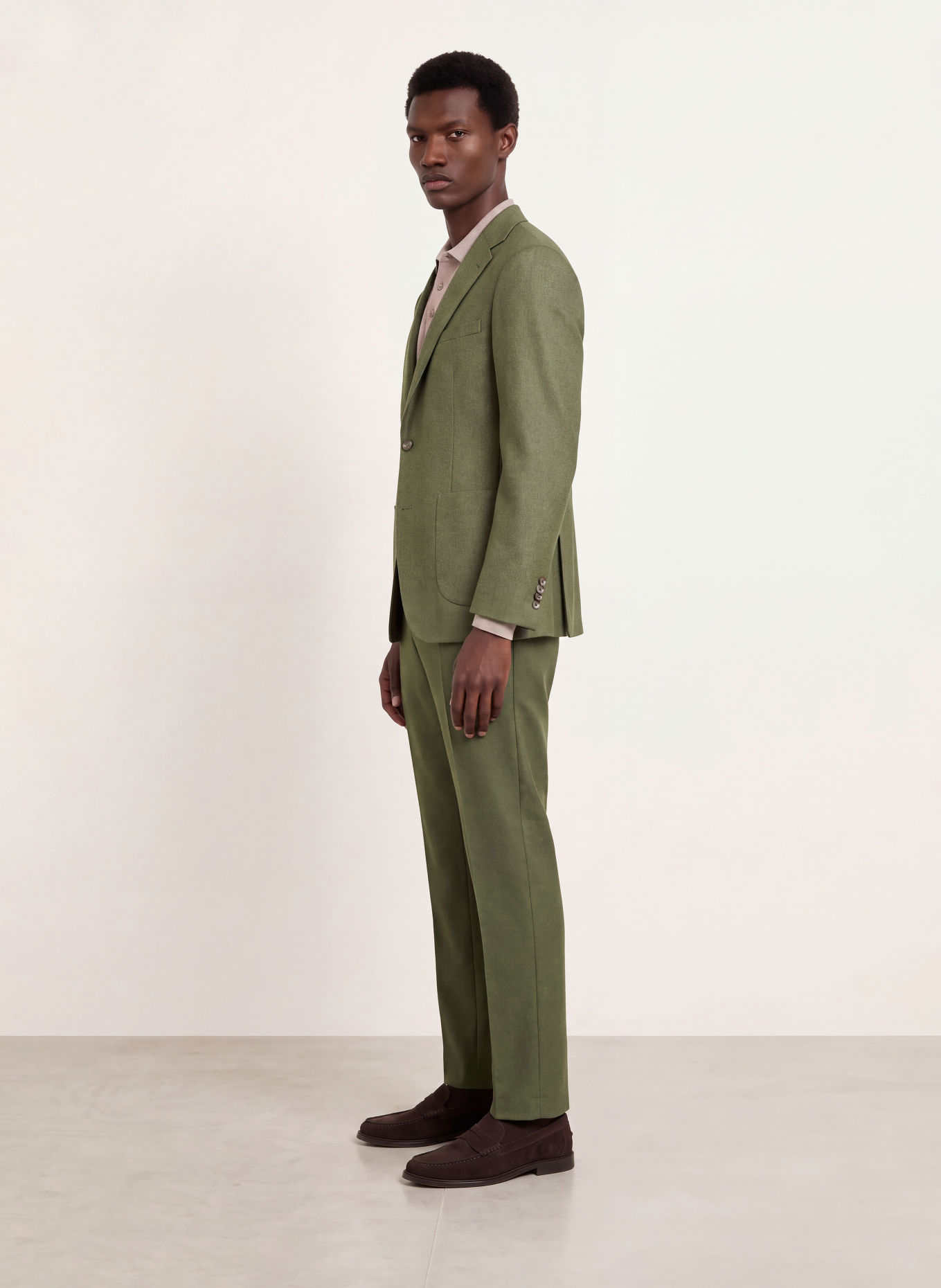 PAUL Oblekové kalhoty, střih Slim Fit: 750 Olive