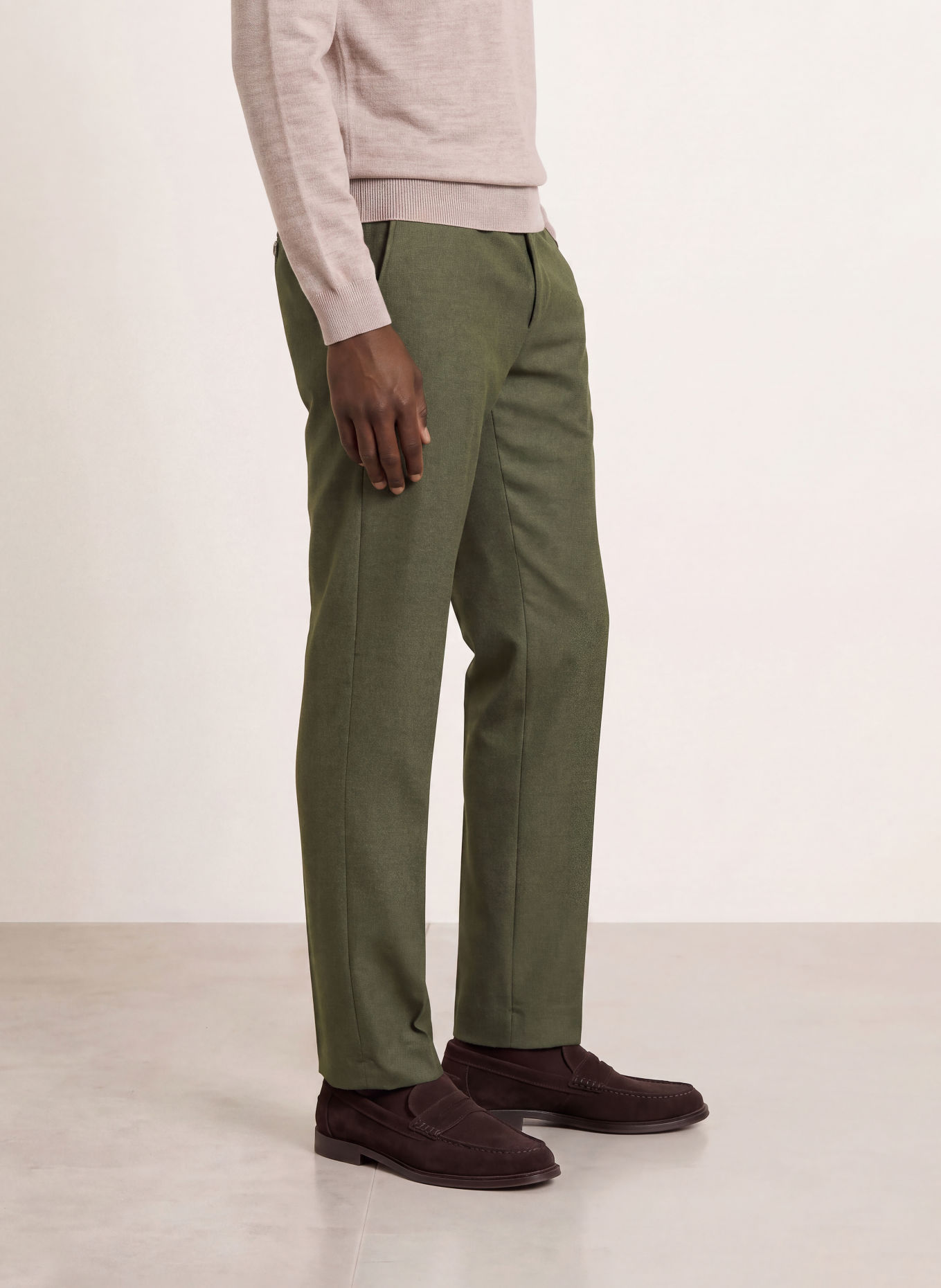 PAUL Oblekové kalhoty, střih Slim Fit: 750 Olive