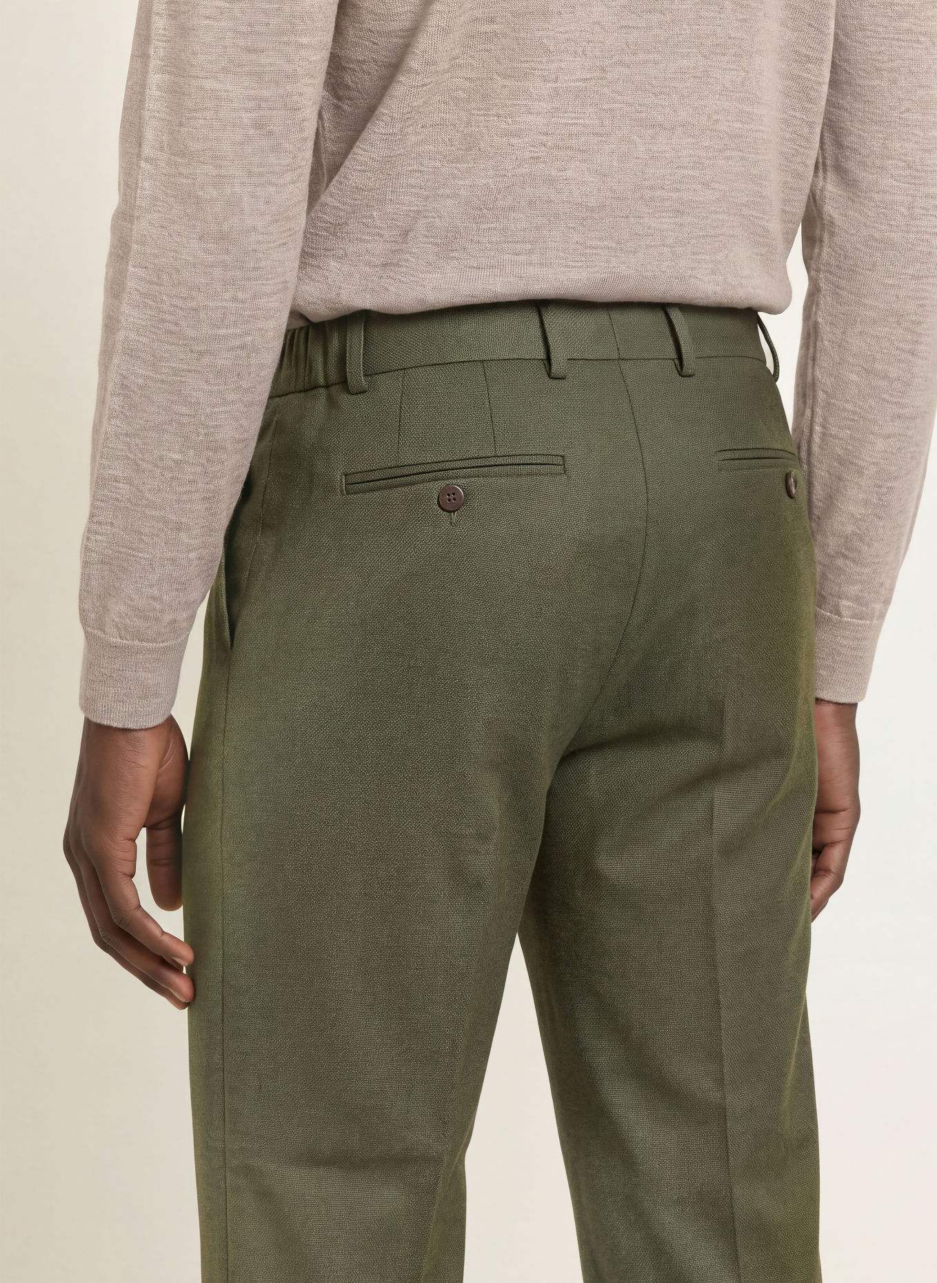 PAUL Oblekové kalhoty, střih Slim Fit: 750 Olive