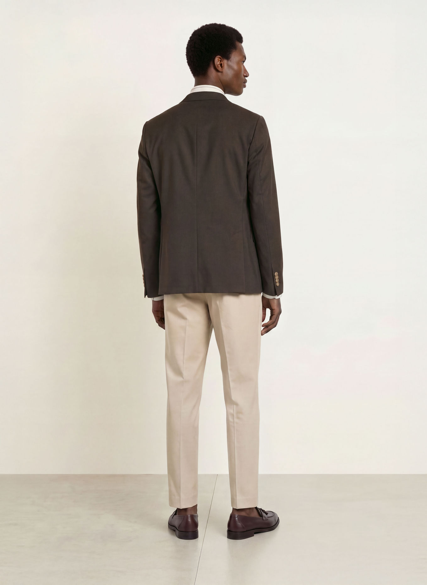 PAUL Veston de costume coupe slim: 880 DARK BROWN