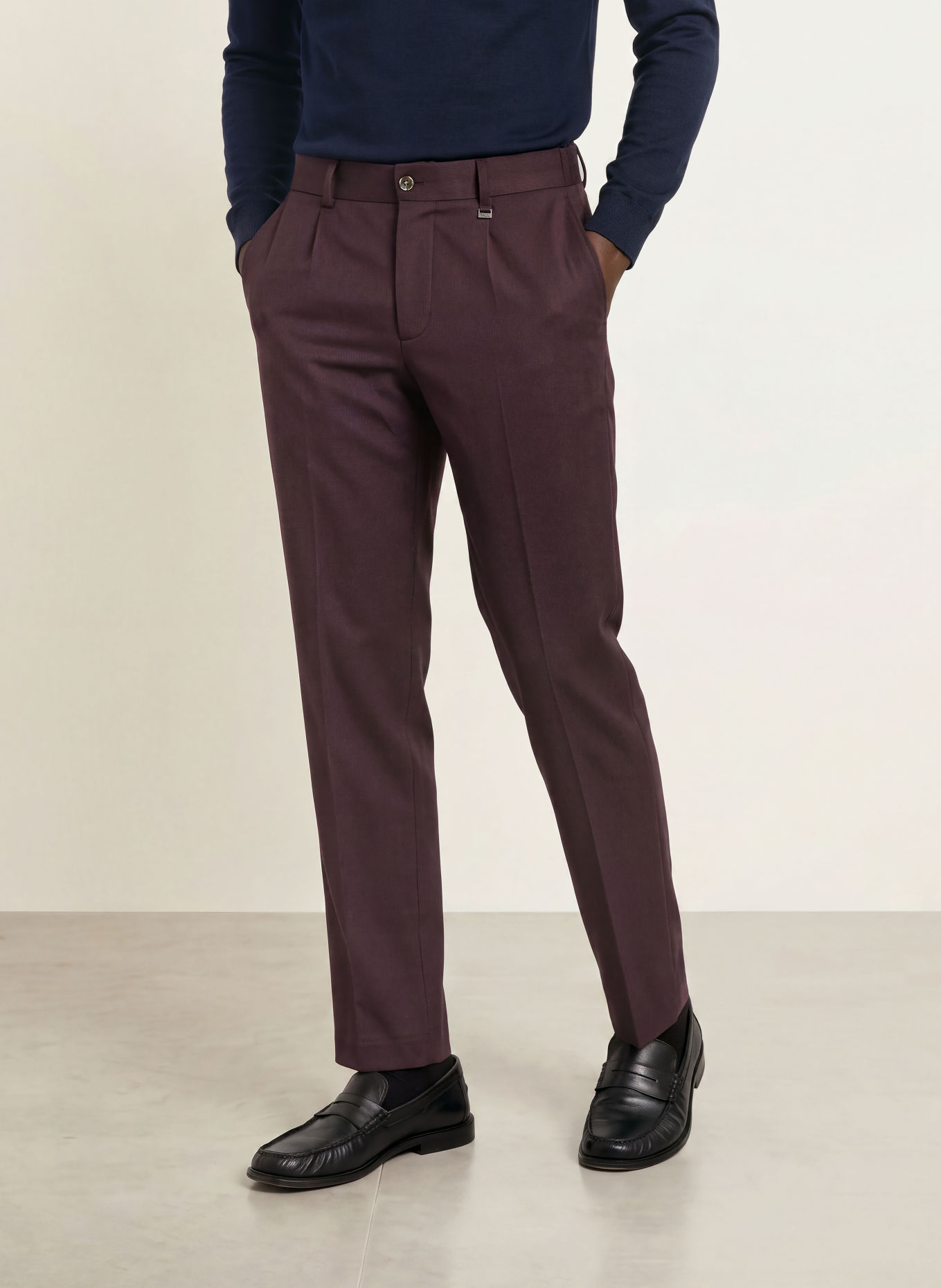 PAUL Oblekové kalhoty, střih Slim Fit: 590 Vineyard