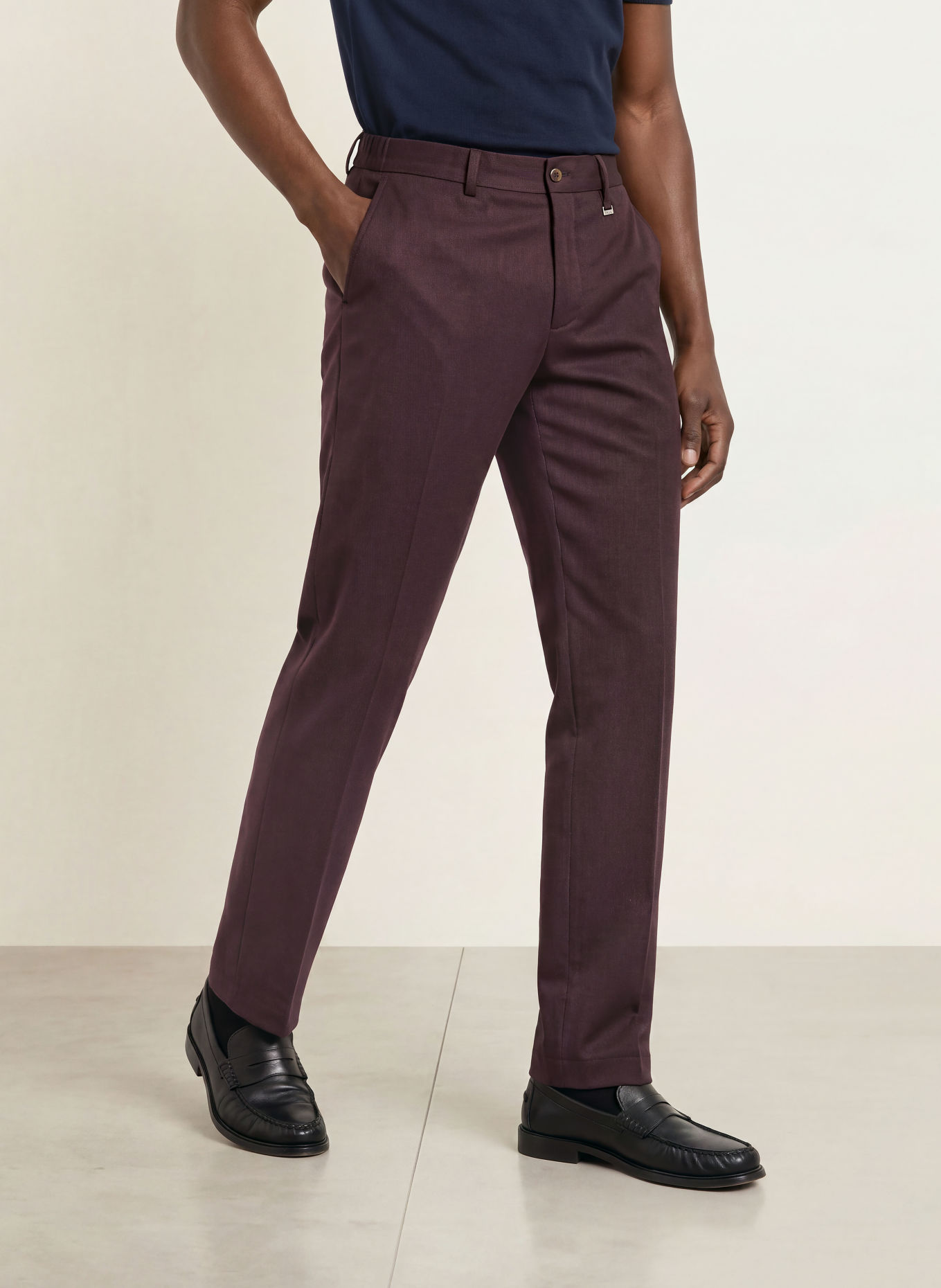 PAUL Oblekové kalhoty, střih Slim Fit: 590 Vineyard