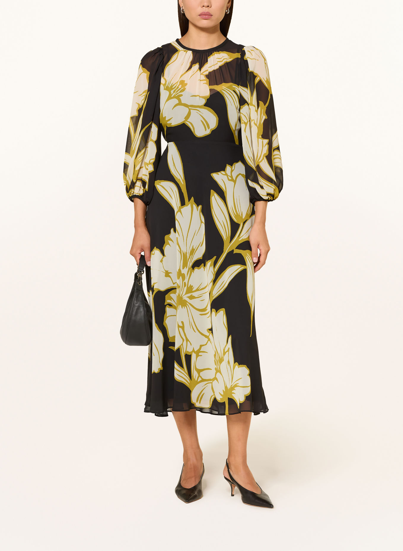 Phase Eight Kleid EVE: SCHWARZ / CREME / DUNKELGELB
