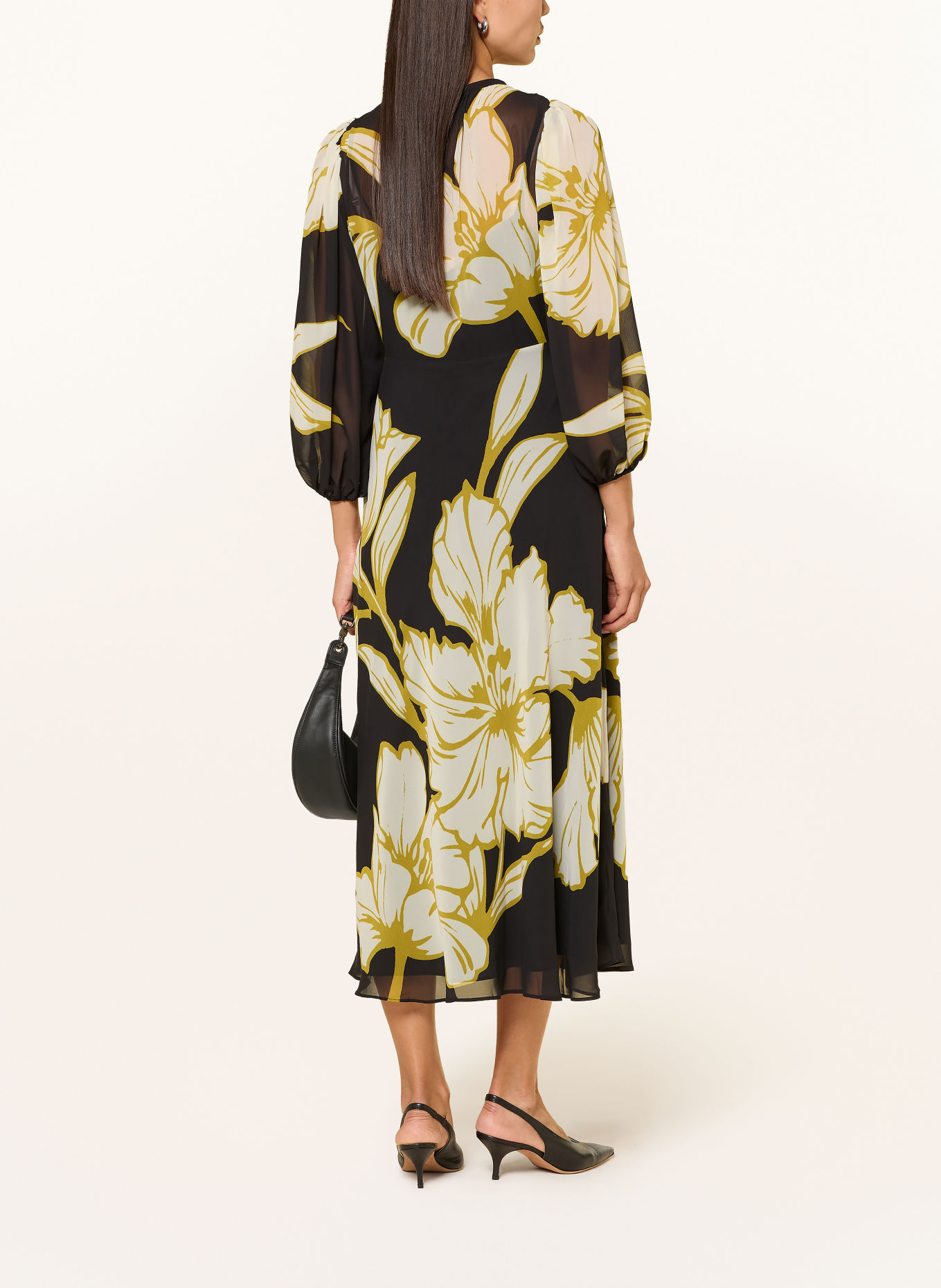 Phase Eight Kleid EVE: SCHWARZ / CREME / DUNKELGELB