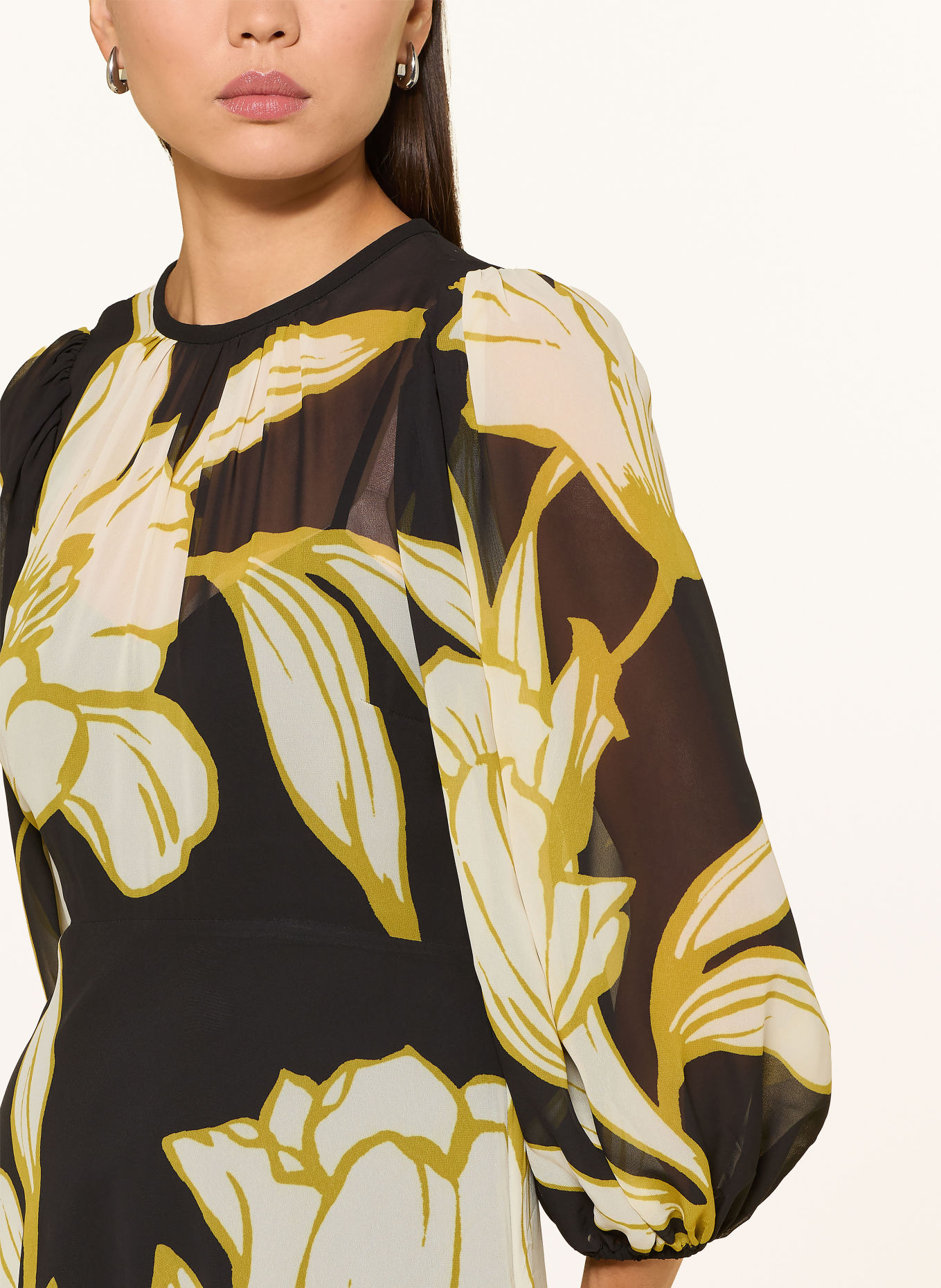 Phase Eight Kleid EVE: SCHWARZ / CREME / DUNKELGELB