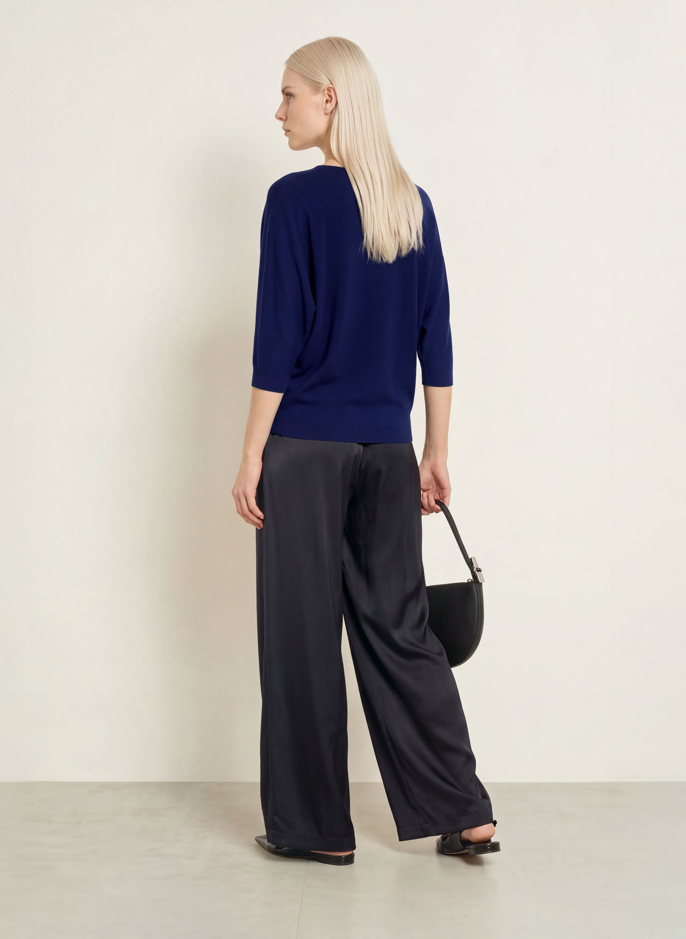 Phase Eight Pullover CRISTINE mit 3/4-Arm: DUNKELBLAU