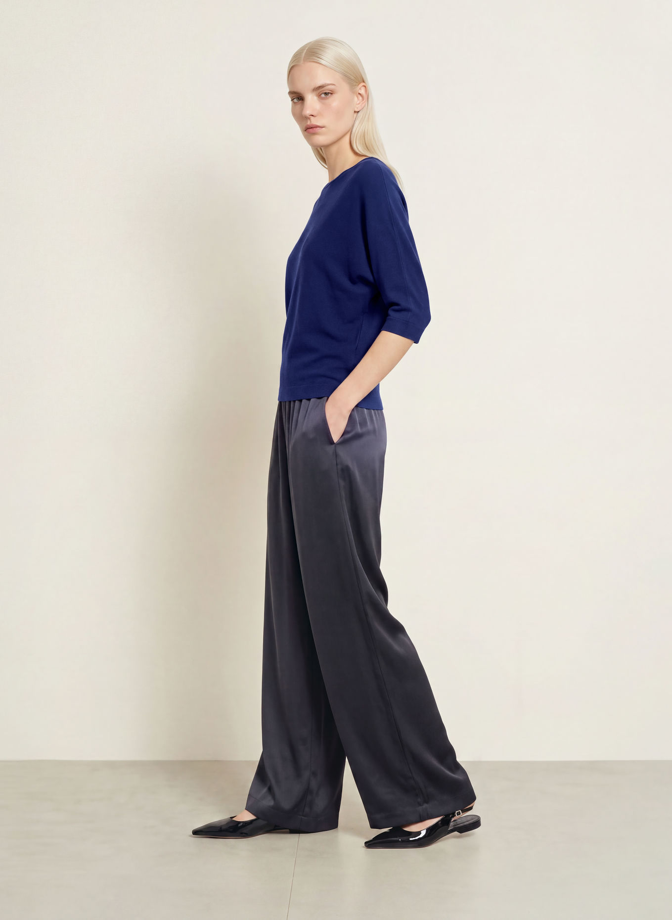 Phase Eight Pullover CRISTINE mit 3/4-Arm: DUNKELBLAU