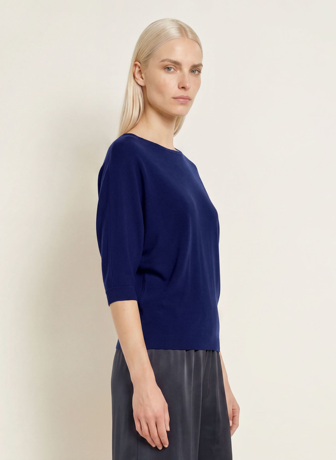 Phase Eight Pullover CRISTINE mit 3/4-Arm: DUNKELBLAU
