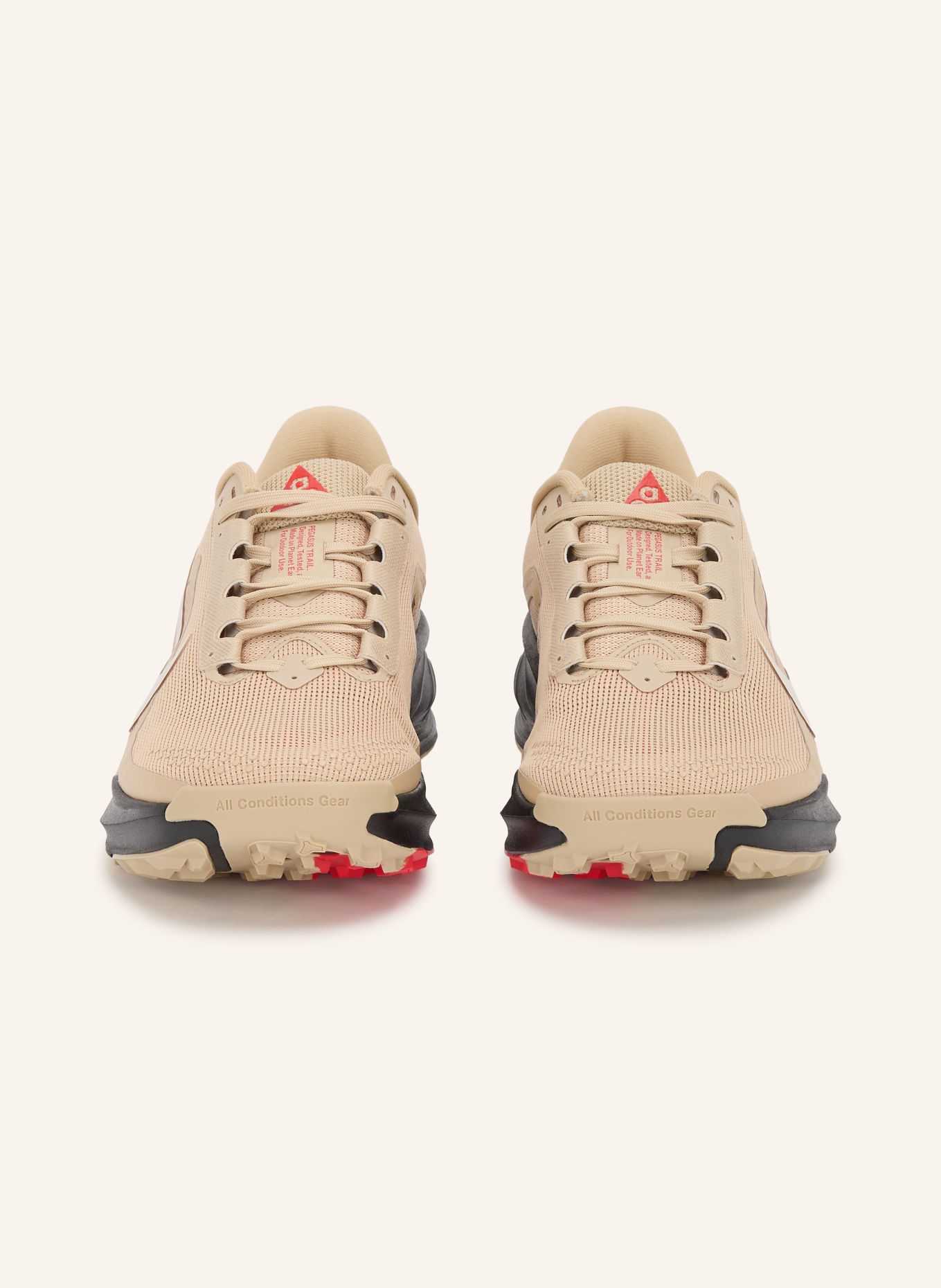 Nike ACG PEGASUS TRAIL Trail running shoes: BEIGE / RED / BLACK