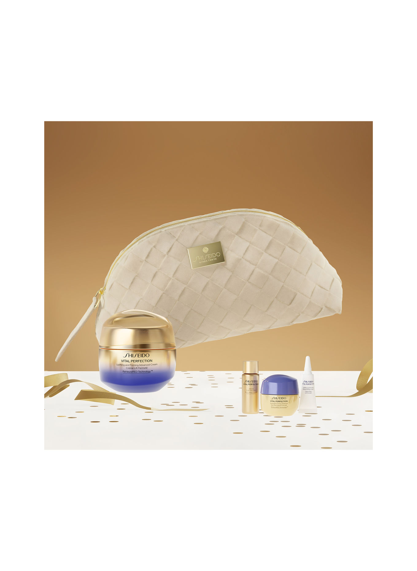 SHISEIDO VITAL PERFECTION ADVANCED CREAM HOLIDAY POUCH SET