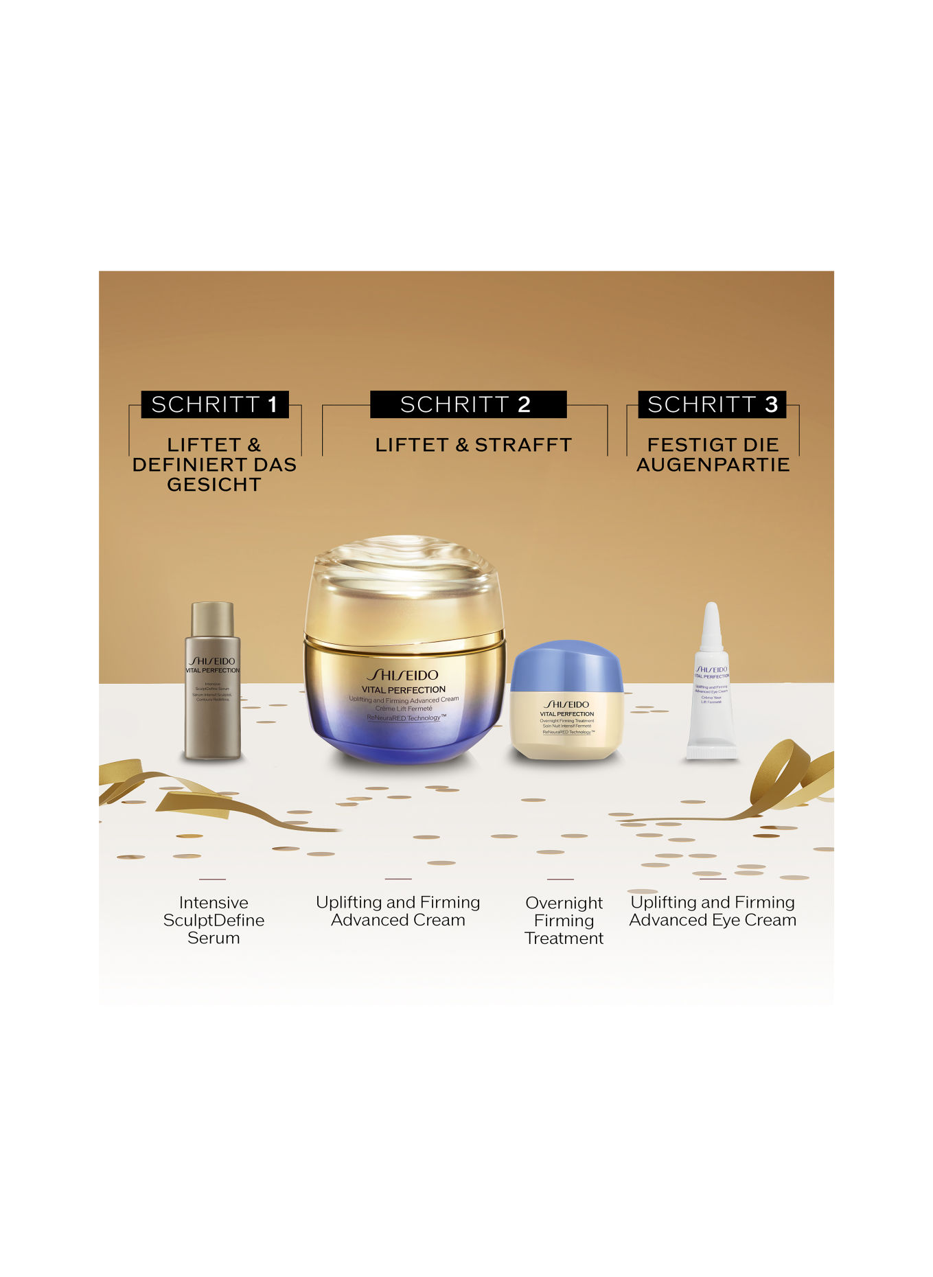 SHISEIDO VITAL PERFECTION ADVANCED CREAM HOLIDAY POUCH SET