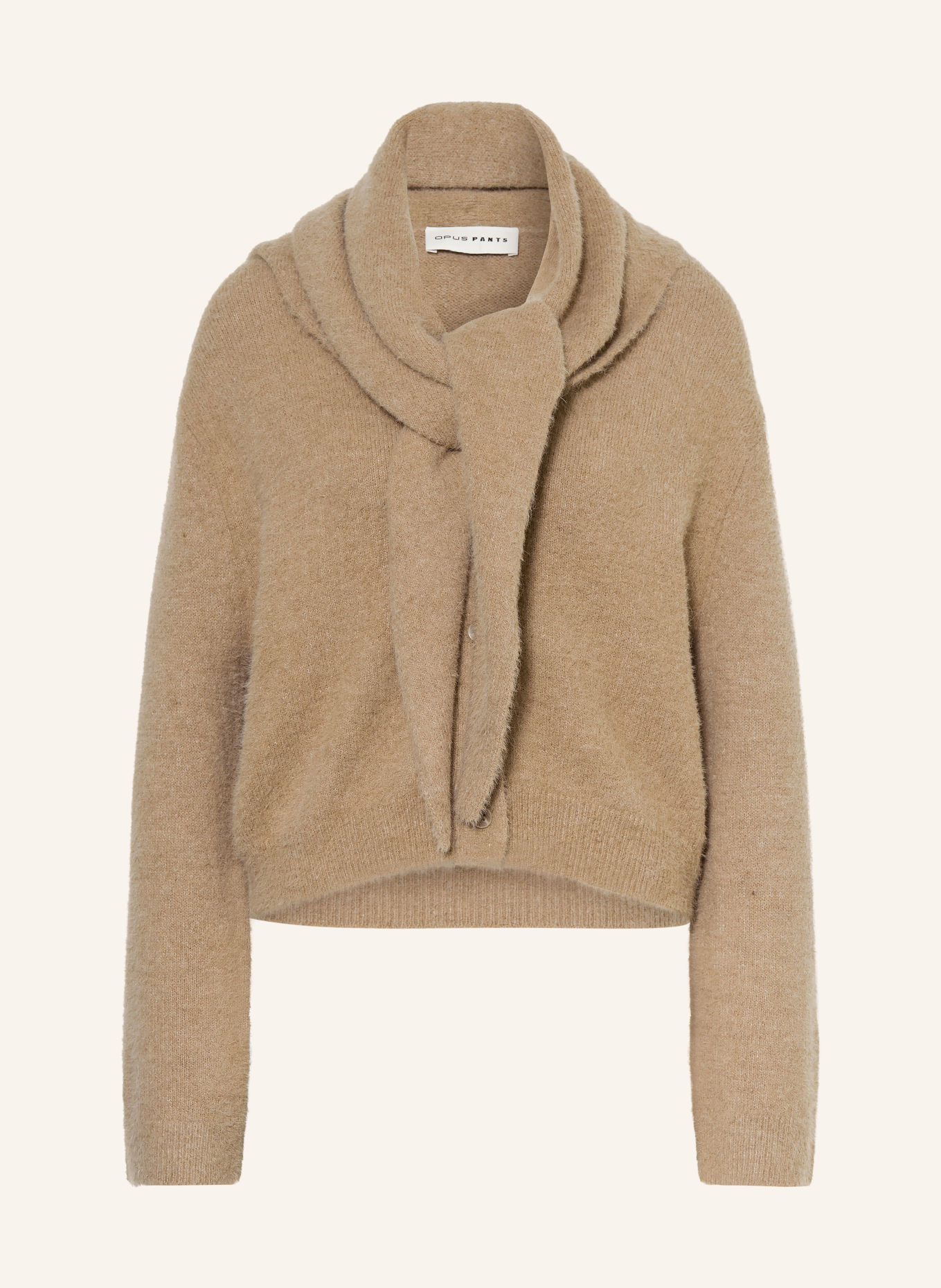 OPUS PANTS Gilet PINA avec Écharpe amovible: CHAMEAU