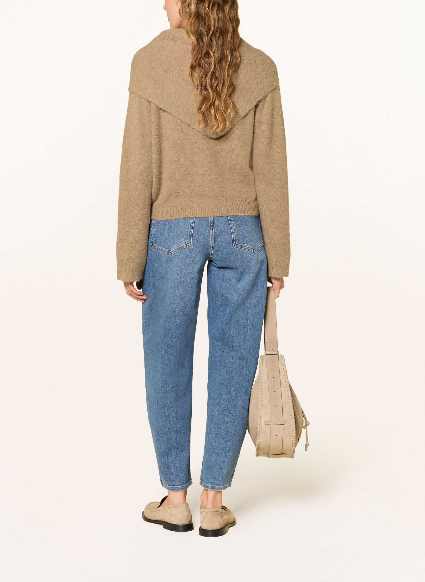 OPUS PANTS Gilet PINA avec Écharpe amovible: CHAMEAU