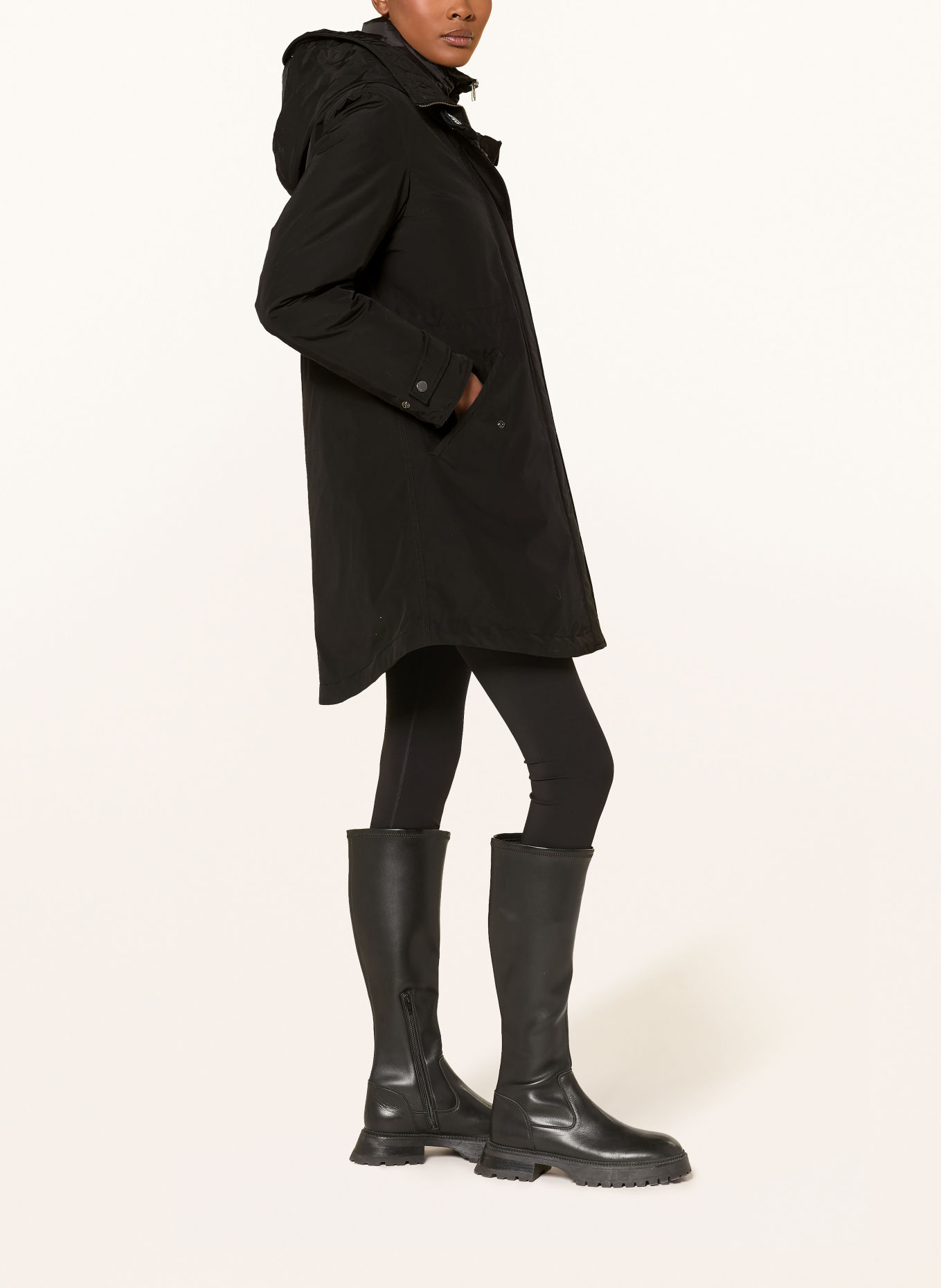 WOOLRICH 2-in-1-Daunenparka AUTHENTIC: SCHWARZ