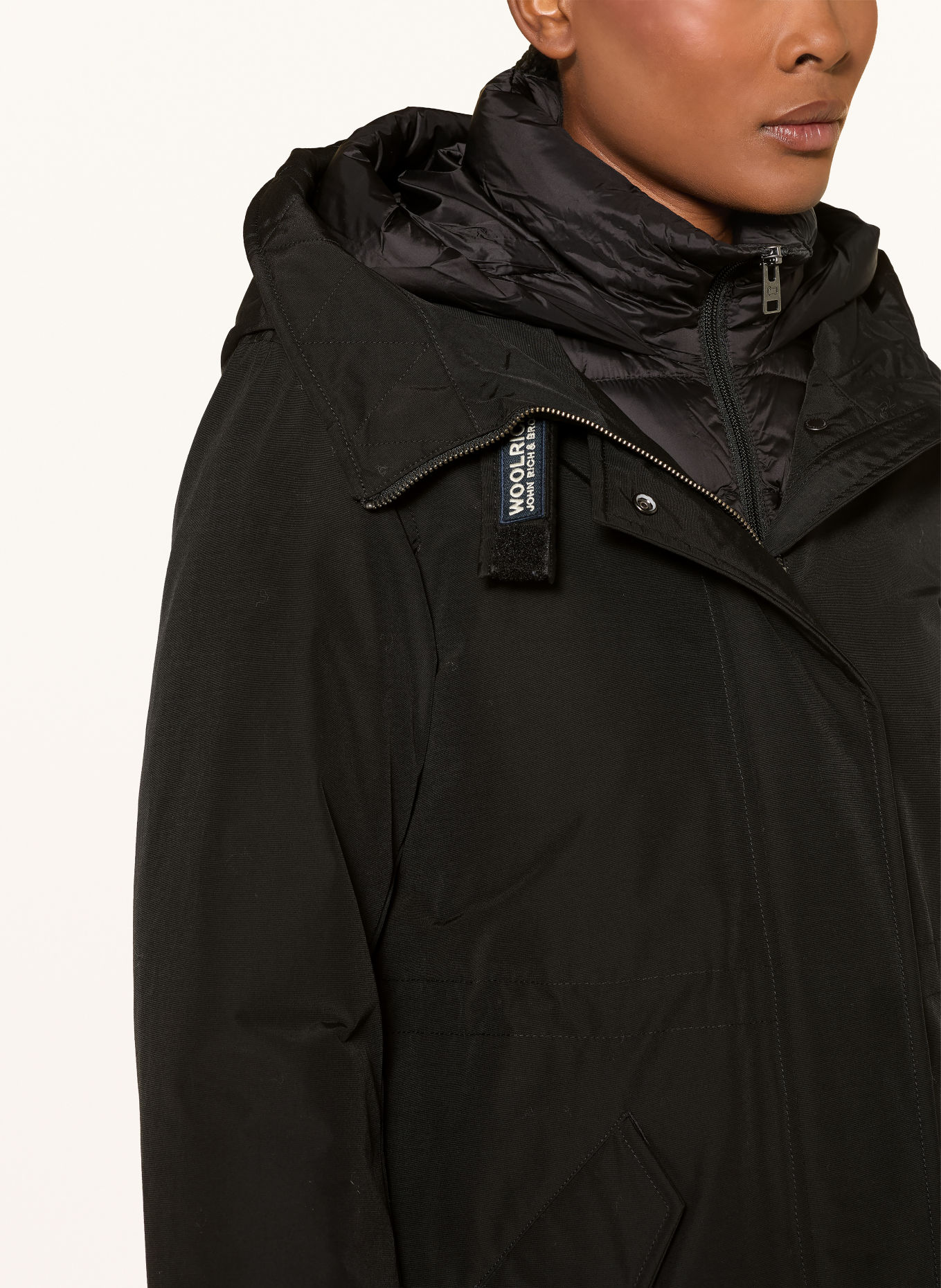 WOOLRICH 2-in-1-Daunenparka AUTHENTIC: SCHWARZ