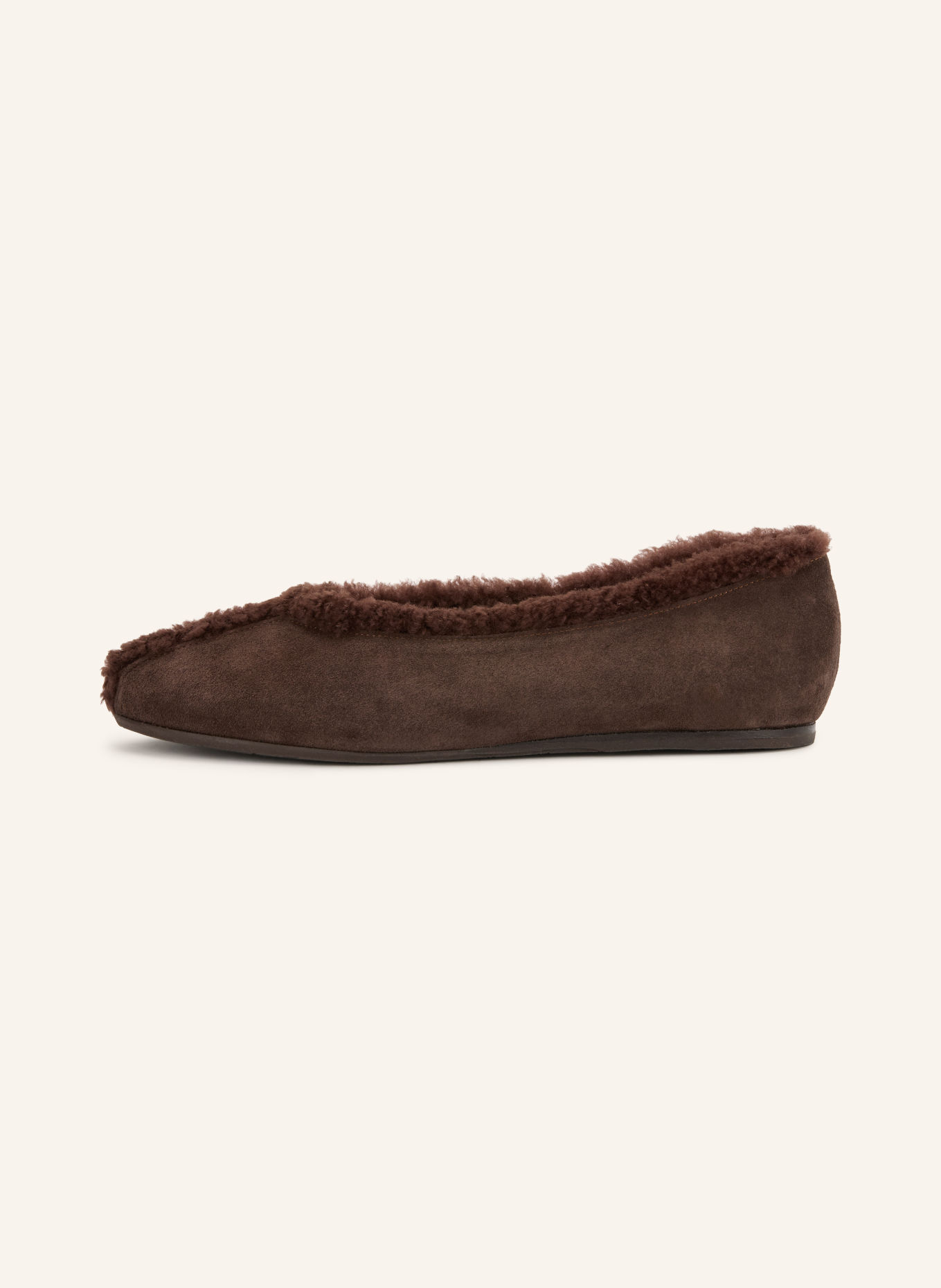 ANCIENT GREEK SANDALS Ballerina's AEROPI: MARRON FONCÉ