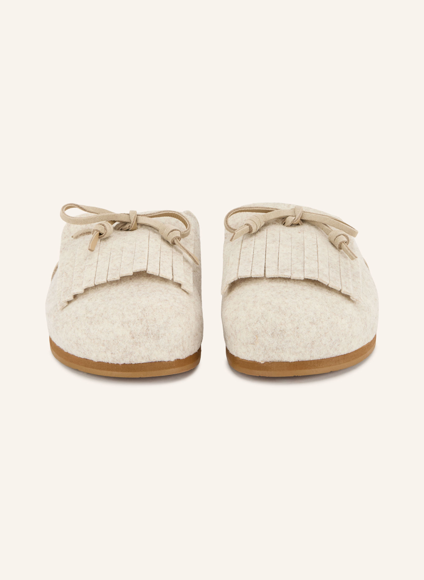 ANCIENT GREEK SANDALS Muiltjes VASILITSA FRINGE: CRÈME