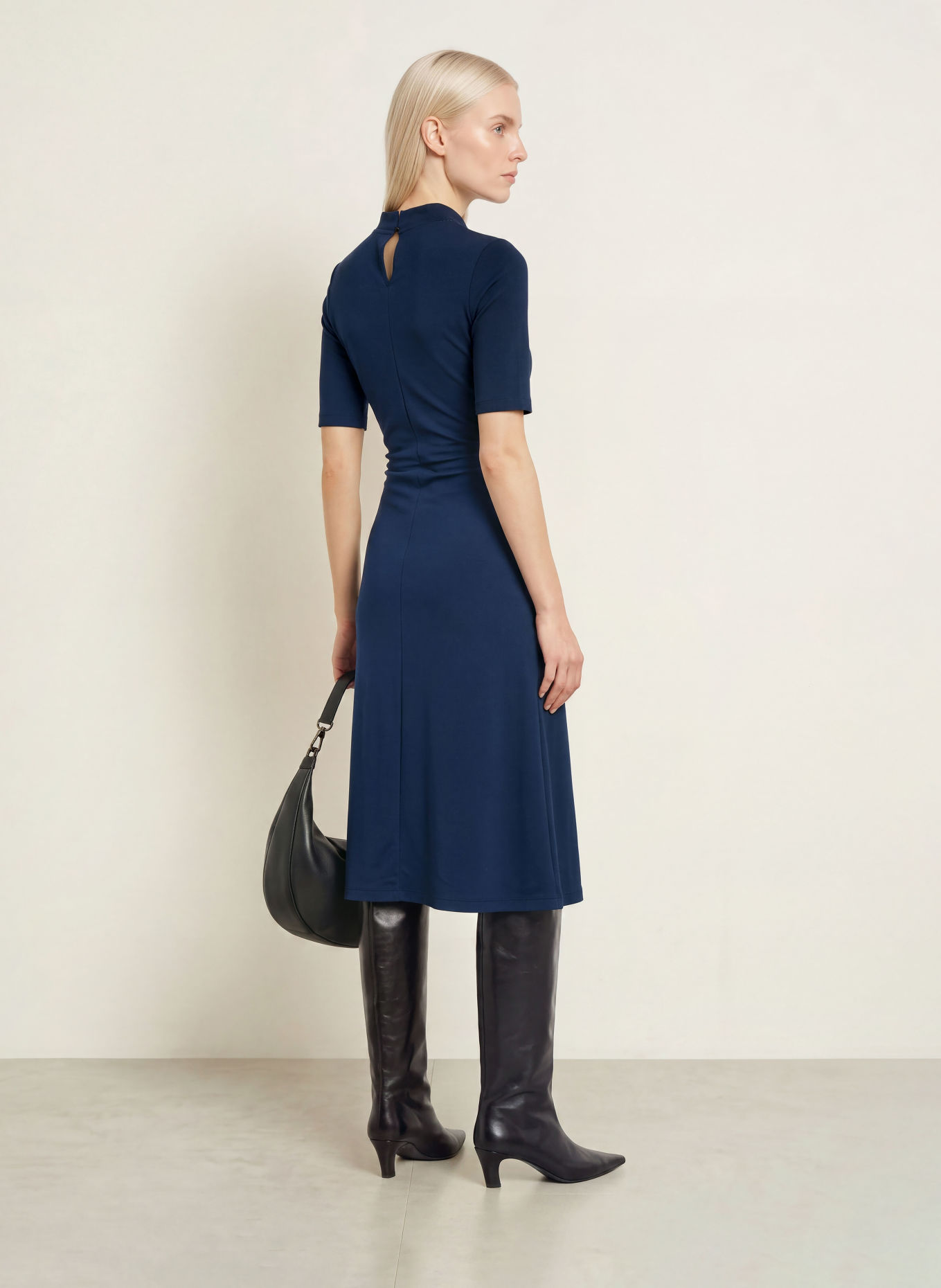 MORE & MORE Jerseyjurk: DONKERBLAUW