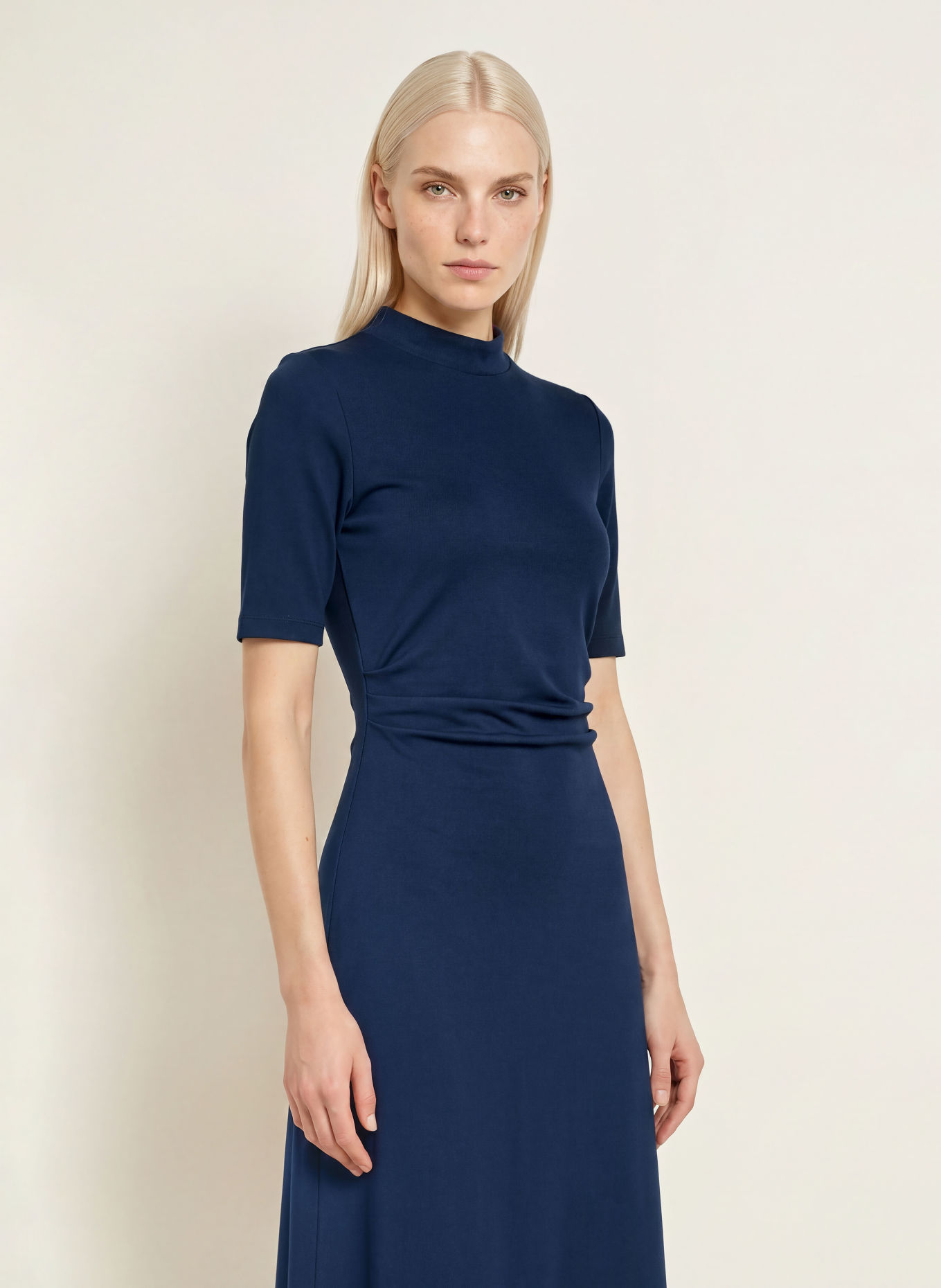 MORE & MORE Jerseyjurk: DONKERBLAUW