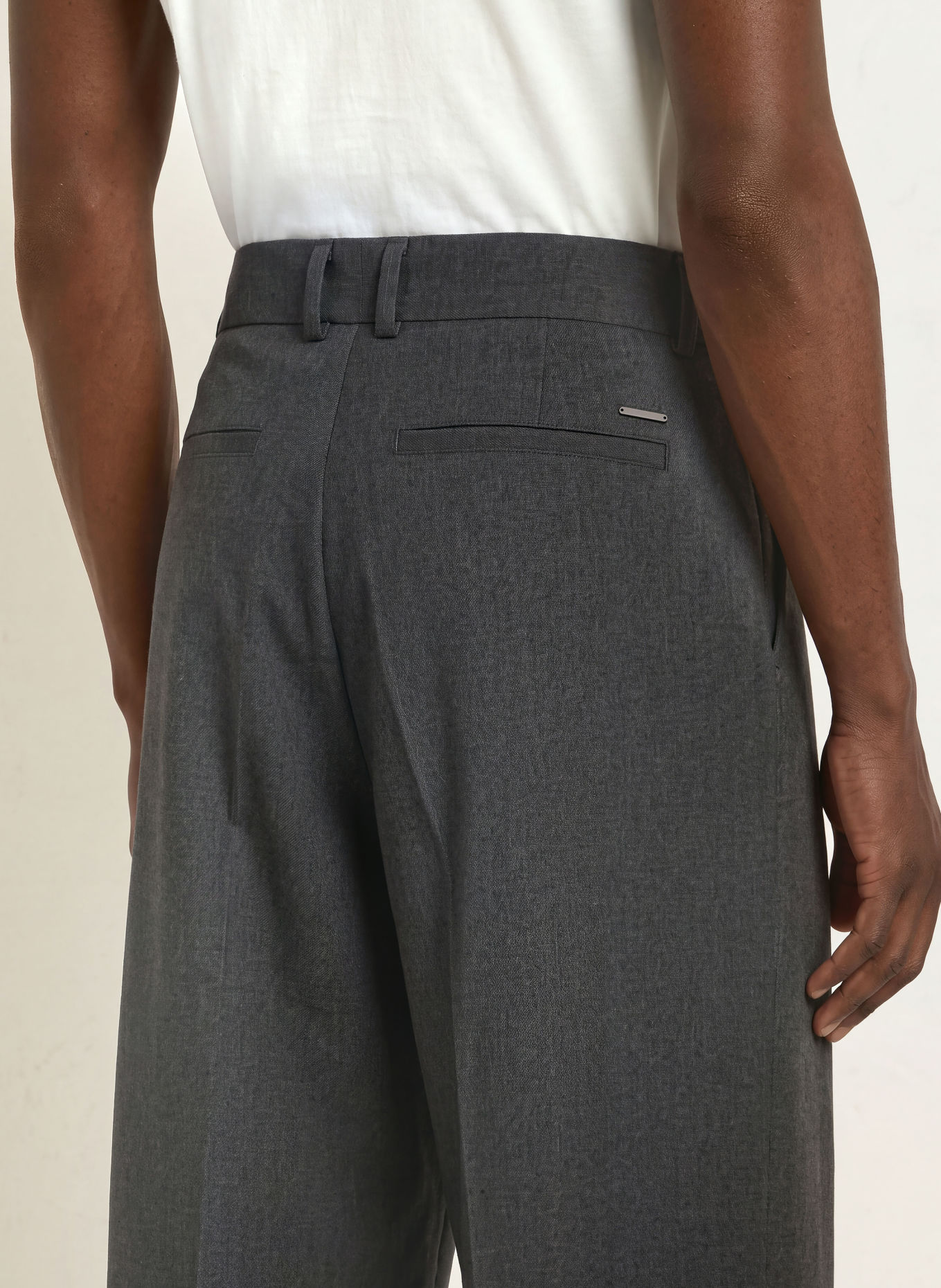 ALPHATAURI Pantaloni chino PERVAL, croială regular: GRI ÎNCHIS