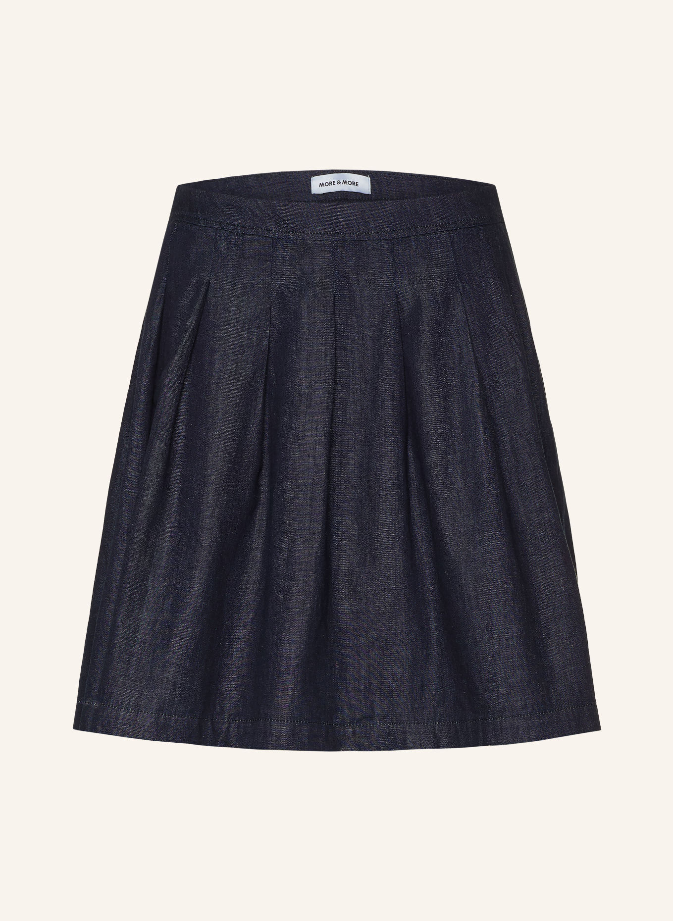 MORE & MORE Jeansrock: DUNKELBLAU