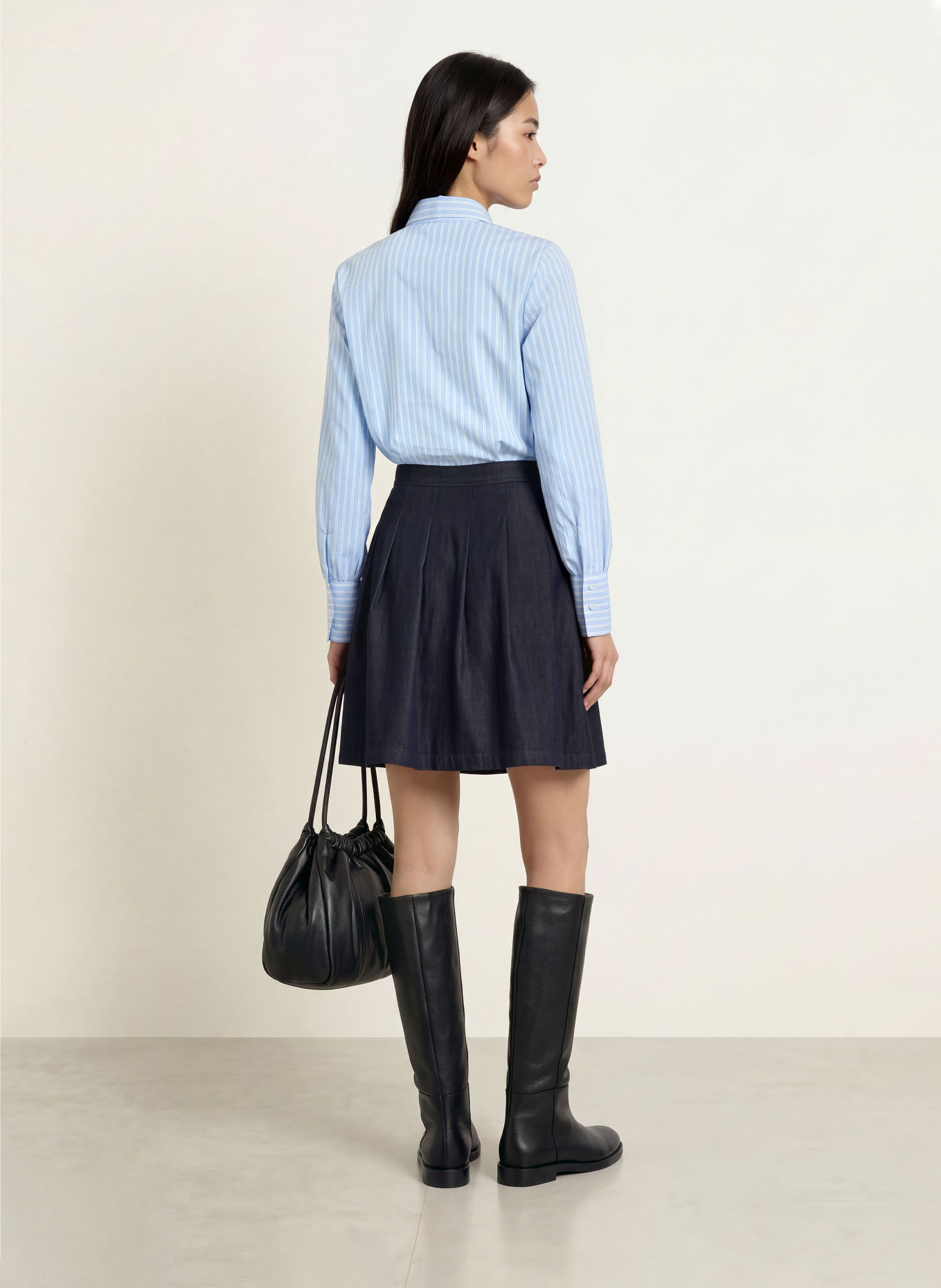 MORE & MORE Jeansrock: DUNKELBLAU