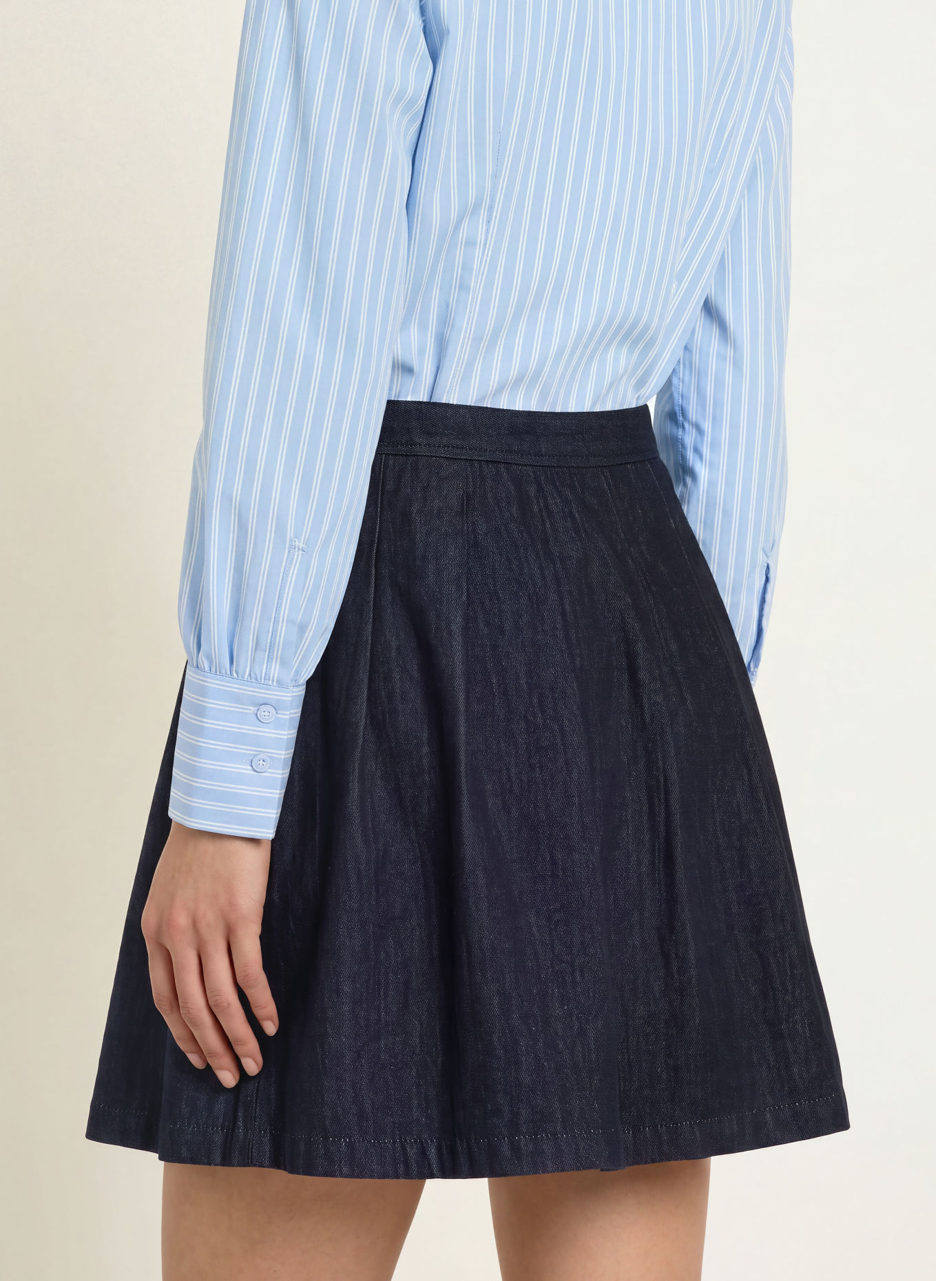 MORE & MORE Jeansrock: DUNKELBLAU
