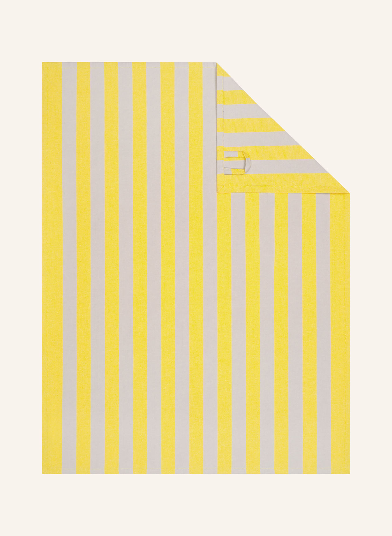 Cawö Dish Towel: GRAY / YELLOW