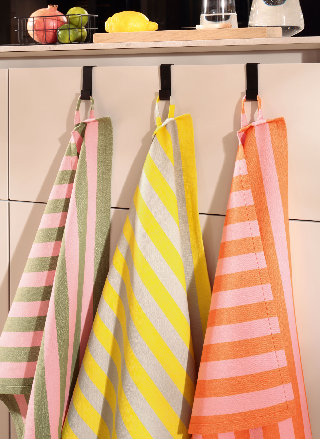 Cawö Dish Towel: GRAY / YELLOW