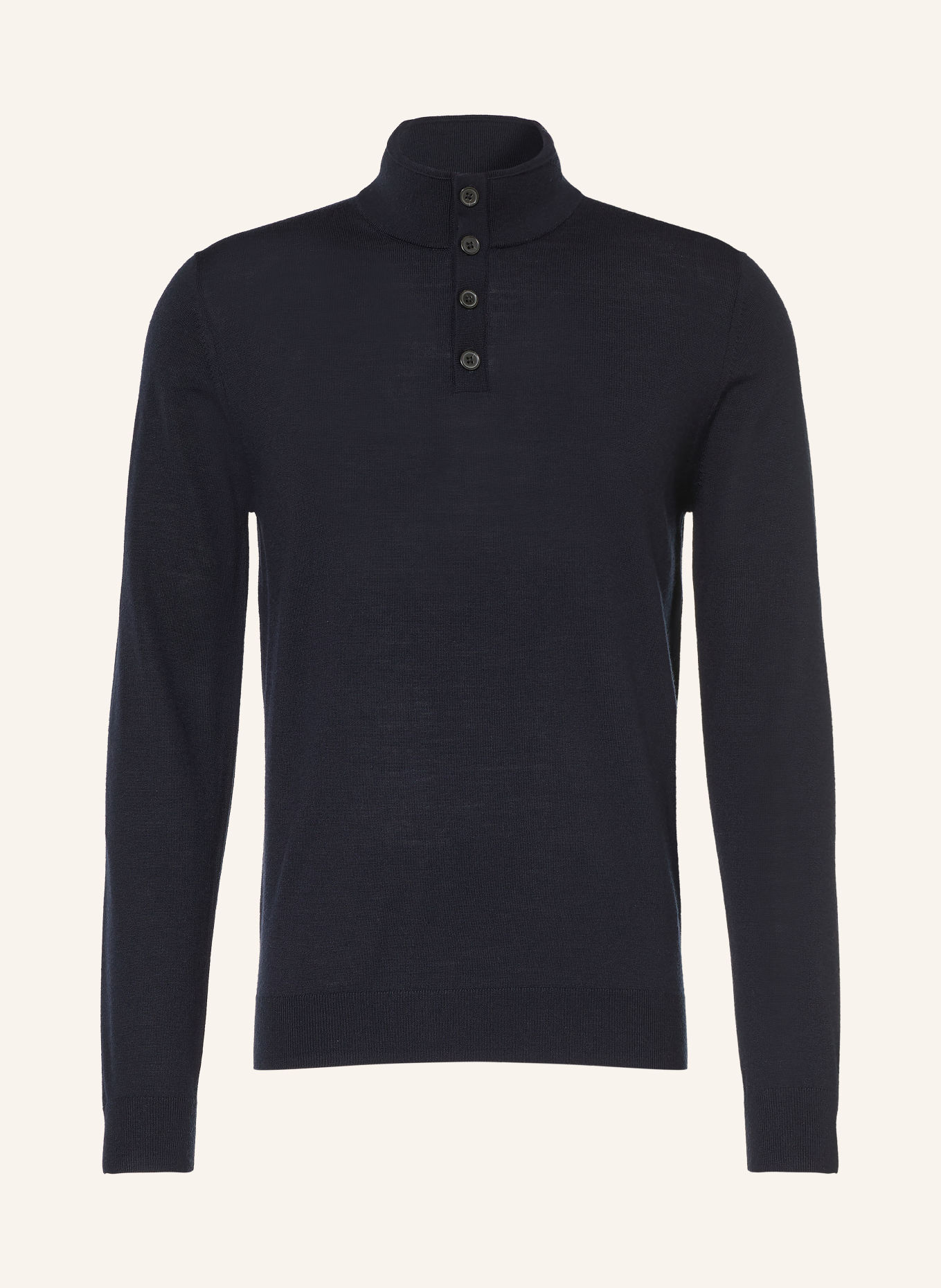 REISS Sweter typu troyer FARNHAM: GRANATOWY