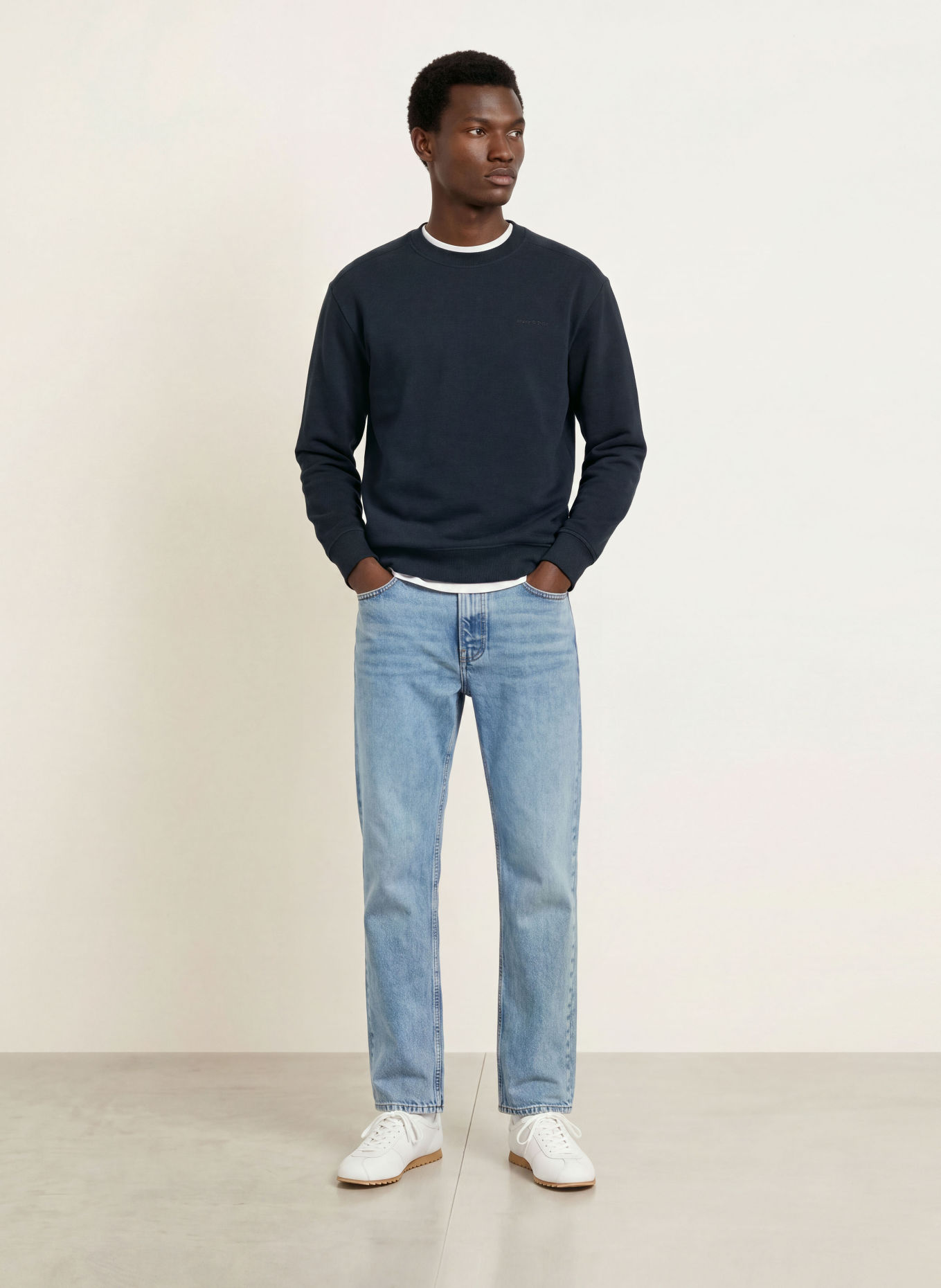 Marc O'Polo Sweatshirt: DUNKELBLAU