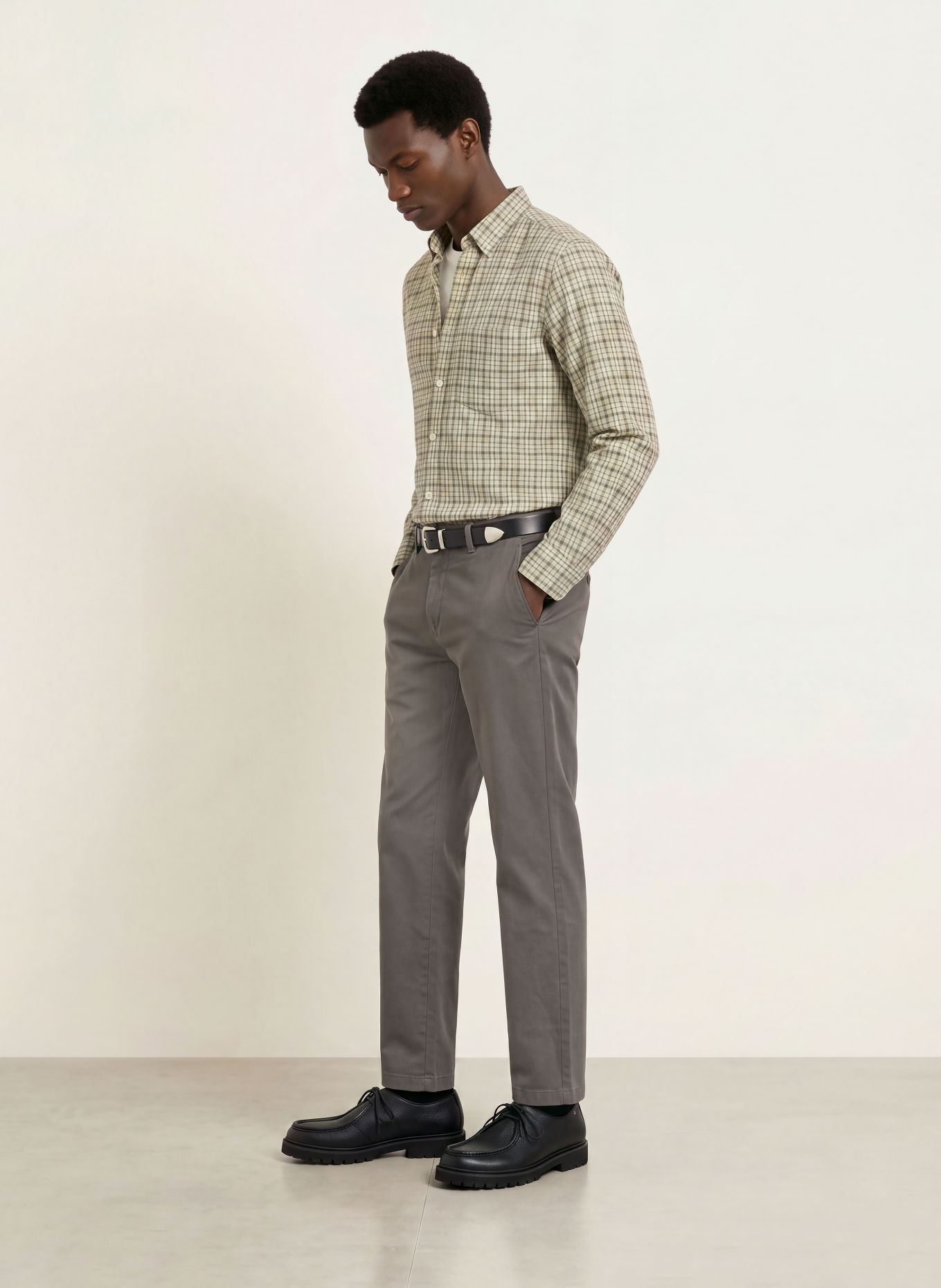 Marc O'Polo Koszula Comfort Fit: JASNOZIELONY / BRĄZOWY / BIAŁY