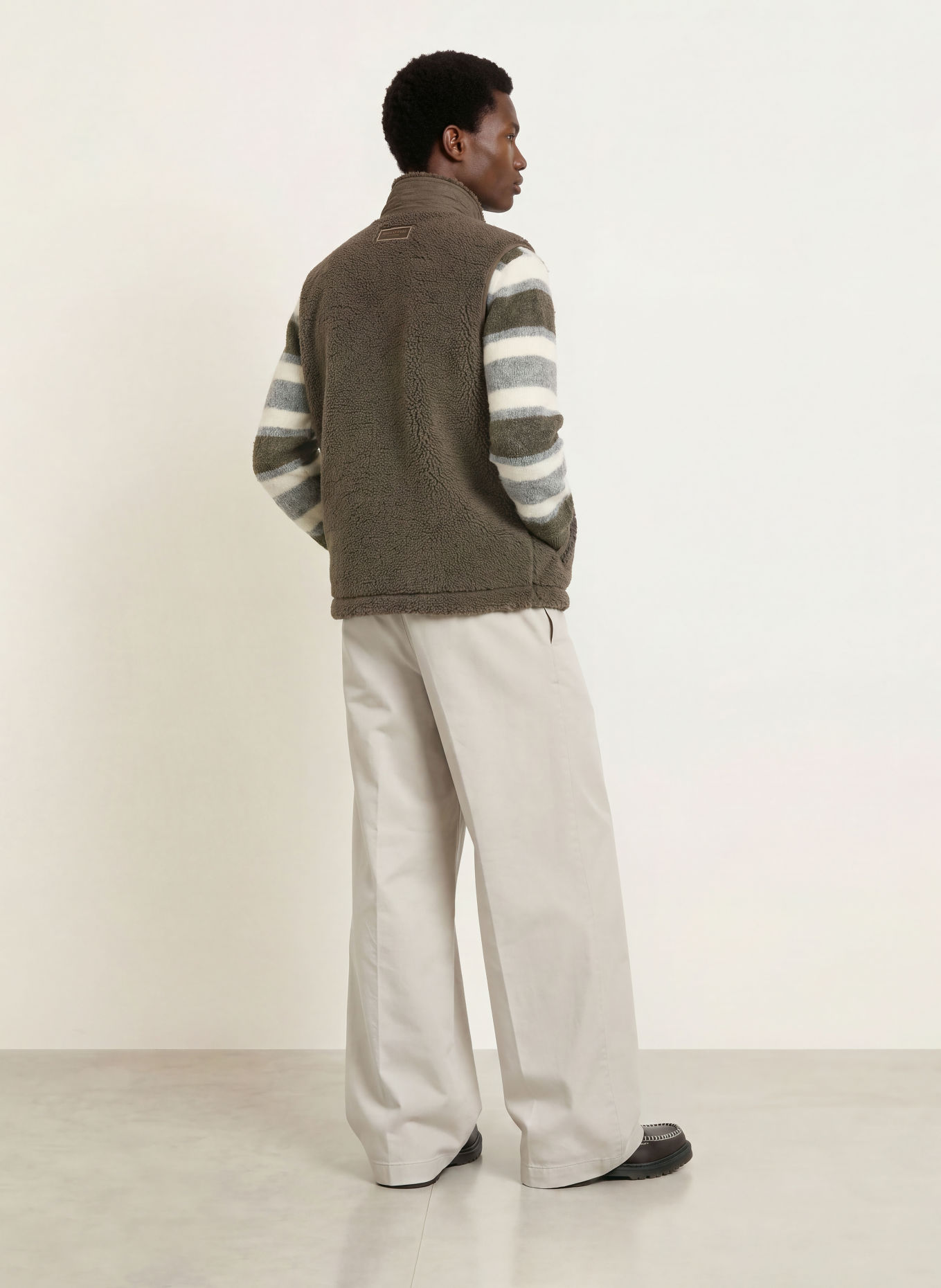 Marc O'Polo Kunstfell-Weste: KHAKI
