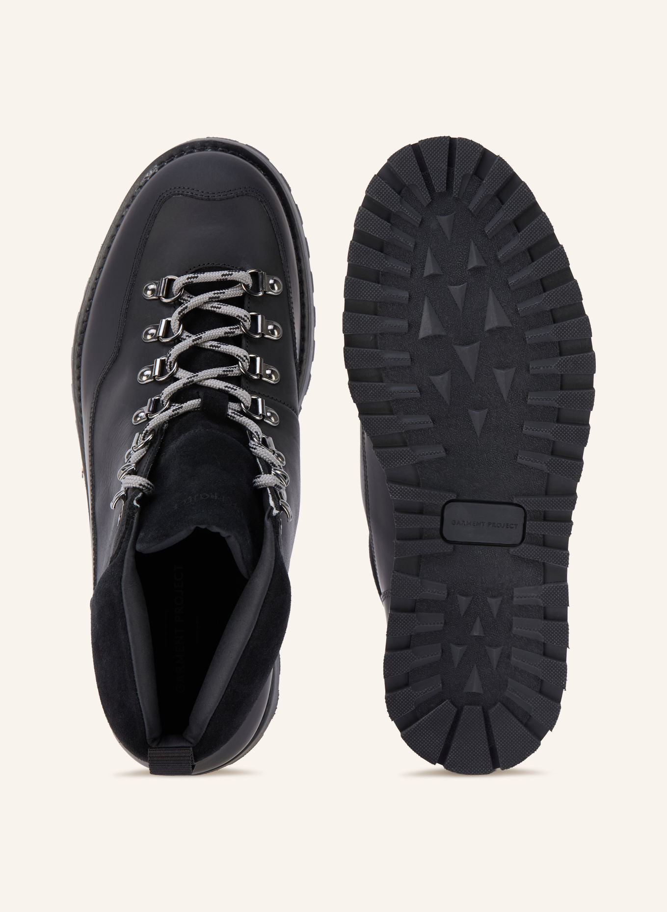 GARMENT PROJECT Schnürboots DUNE: SCHWARZ