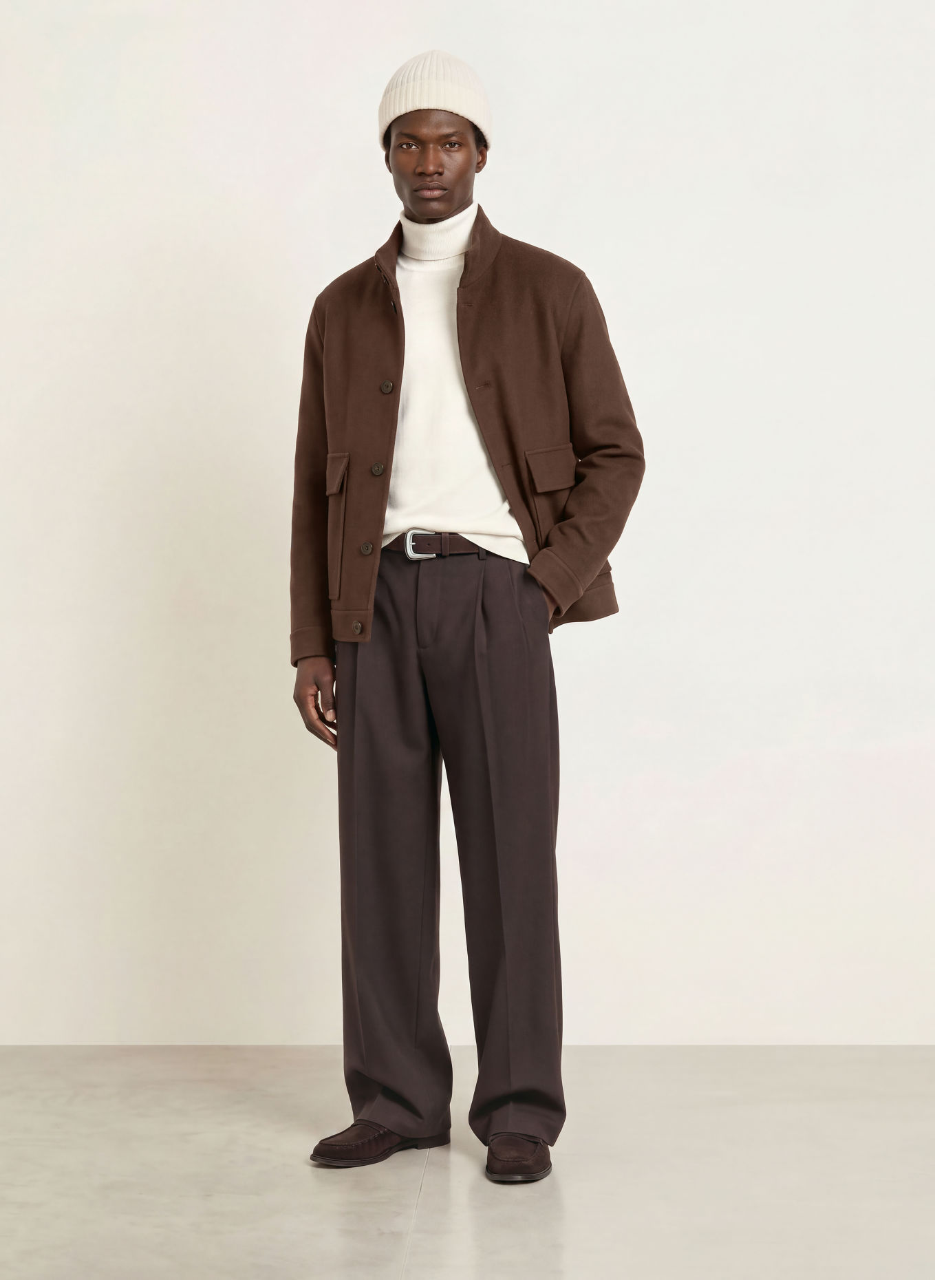 DUNO Overjacket LEAR ROMA: MARRON FONCÉ