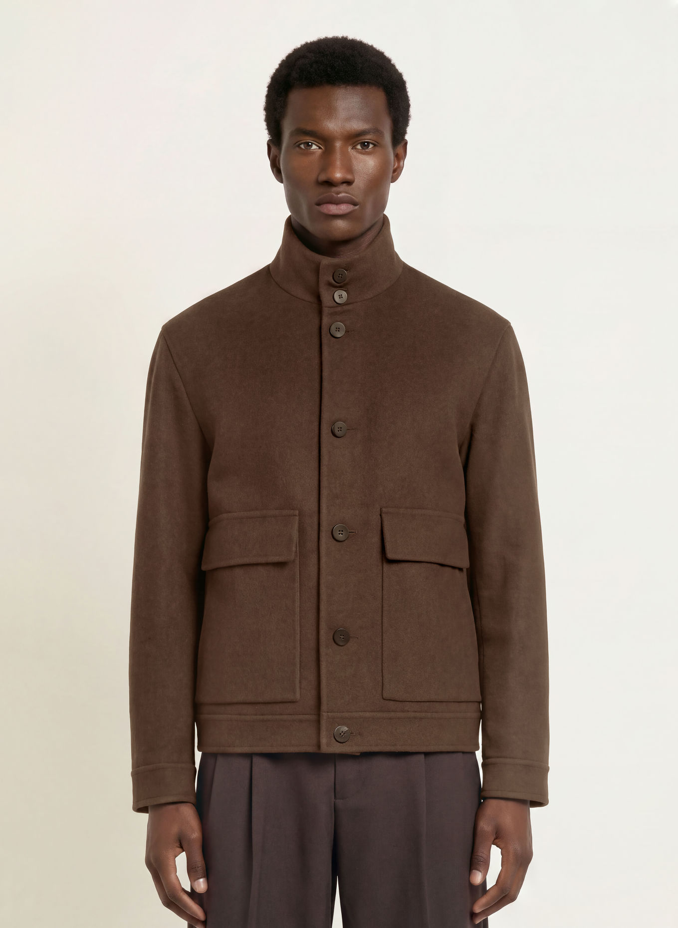 DUNO Overjacket LEAR ROMA: MARRON FONCÉ