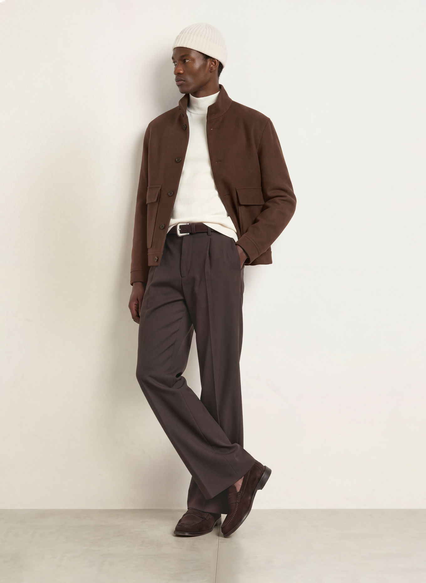 DUNO Overjacket LEAR ROMA: MARRON FONCÉ