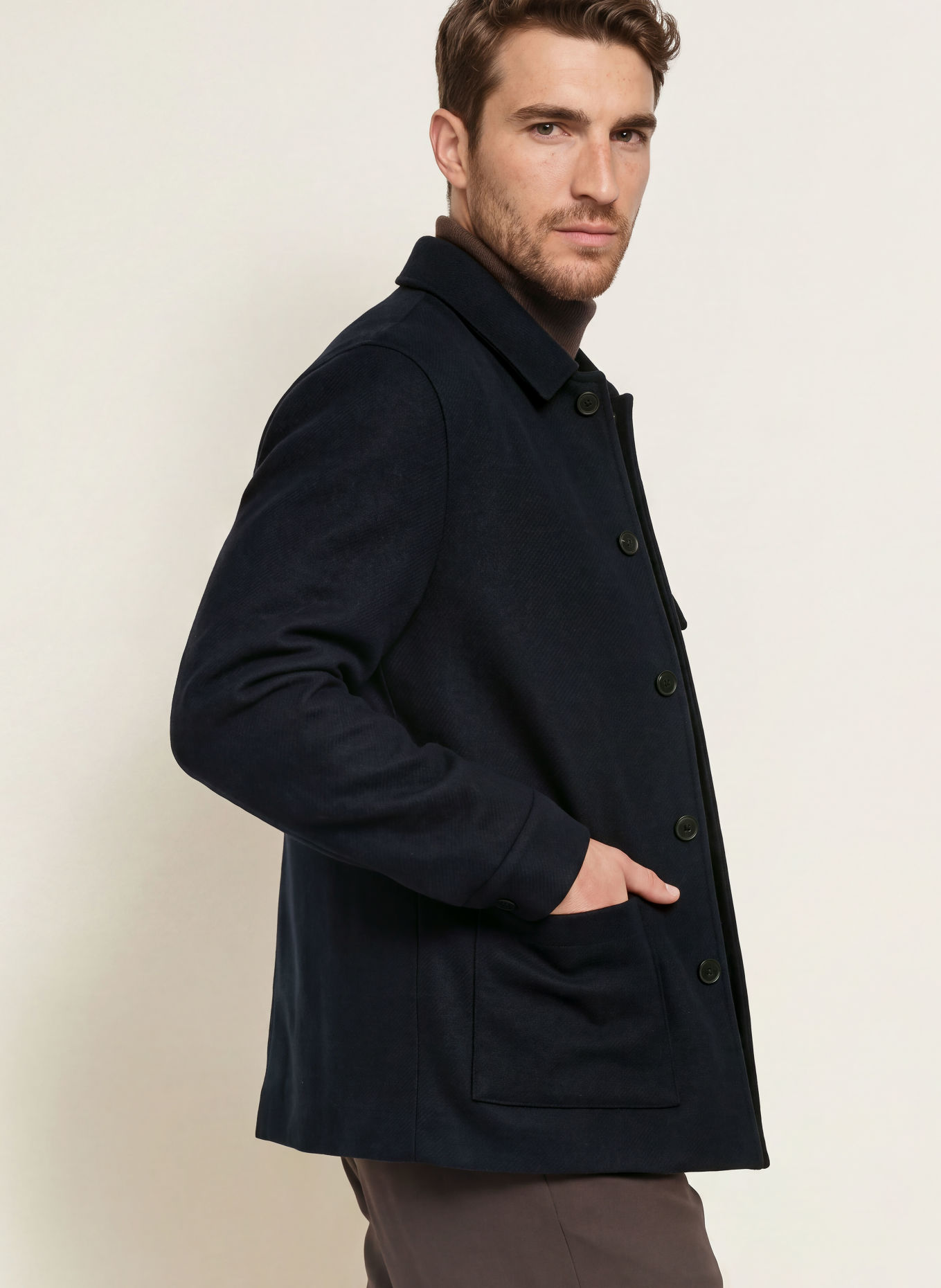 DUNO Overjacket SUNIL PRATO: DUNKELBLAU