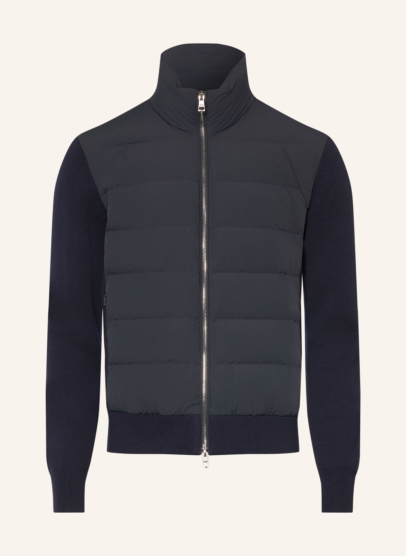 DUNO Vest OLIVER in gemengde Materialien: DONKERBLAUW